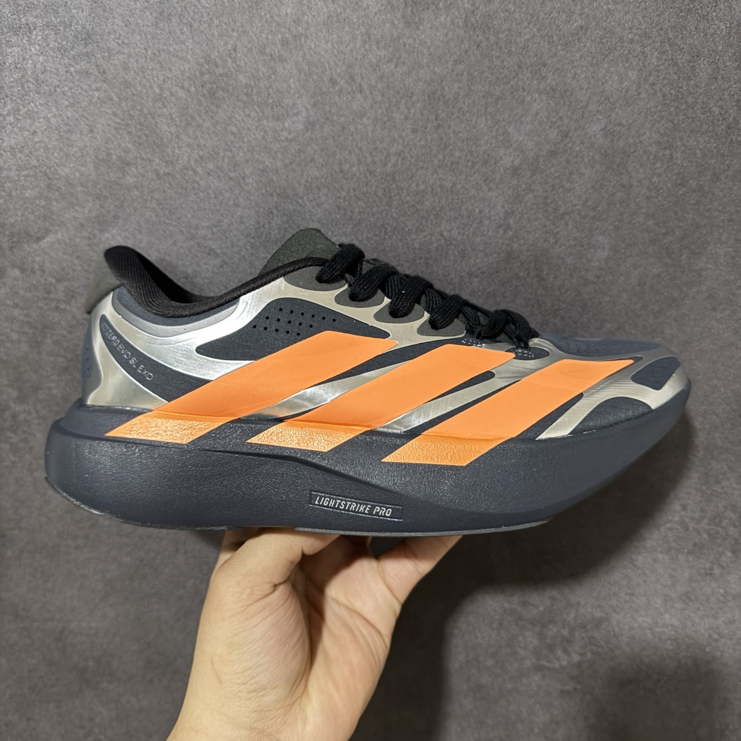 【公司级】Adidas Adizero Evo SL EXO 阿迪达斯 舒适百搭防滑耐磨 低帮 休闲跑步鞋 中底配置方面搭载全掌Lightstrike Pro 鞋面采用透气网面 契合日常训练鞋的定位 外底给到了橡胶 更加防滑耐磨 货号：KI4766 尺码：36 36.5 37 38 38.5 39 40 40.5 41 42 42.5 43 44 45-选品中心