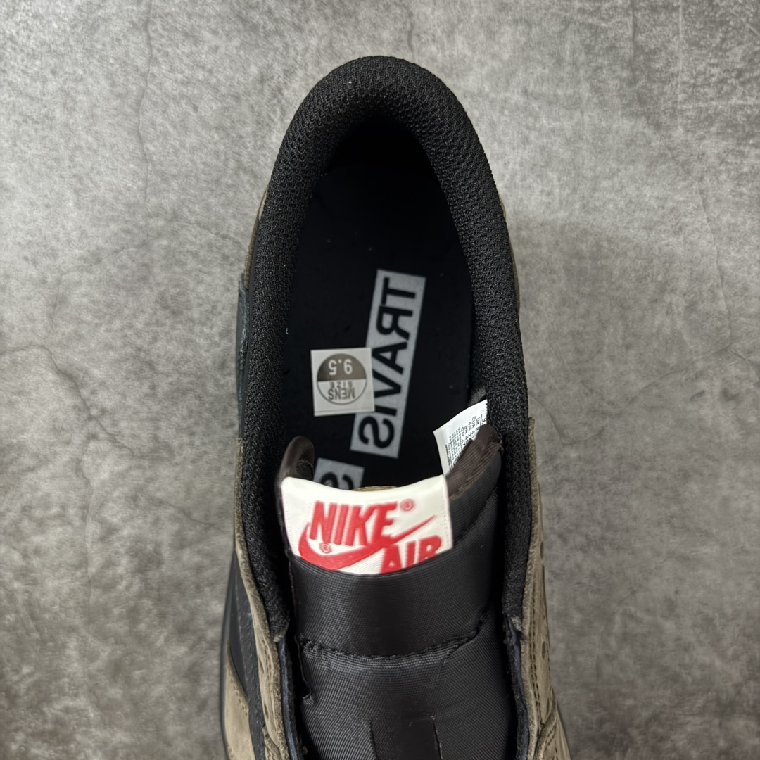 图片[8]-【KZ纯原】Travis Scott x Air Jordan AJ1 Low OG SP TS联名倒钩低帮棕黑 DM7866-202 原材料软头层皮料 国内一线头部知名大厂出品 高端外贸零售专供品质 版型细节完美 原鞋原楦头纸板开发 原厂防尘纸 极致一眼正品既视感 尺码：36-47.5-选品中心
