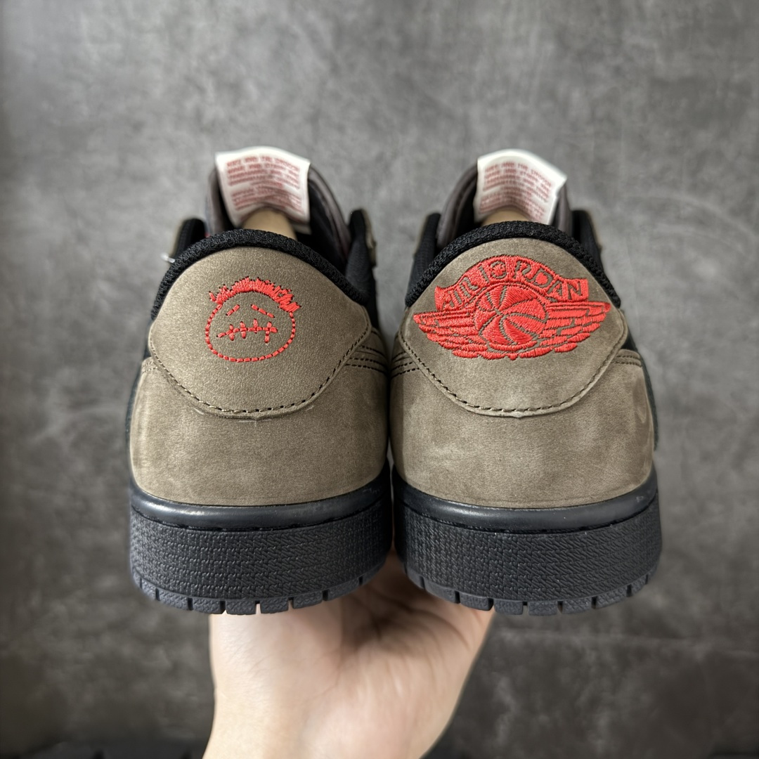图片[4]-【KZ纯原】Travis Scott x Air Jordan AJ1 Low OG SP TS联名倒钩低帮棕黑 DM7866-202 原材料软头层皮料 国内一线头部知名大厂出品 高端外贸零售专供品质 版型细节完美 原鞋原楦头纸板开发 原厂防尘纸 极致一眼正品既视感 尺码：36-47.5-选品中心