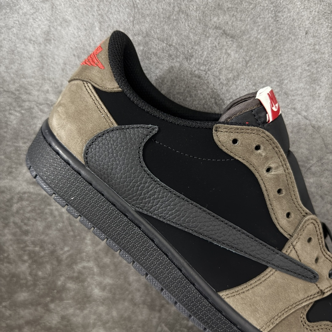 图片[7]-【KZ纯原】Travis Scott x Air Jordan AJ1 Low OG SP TS联名倒钩低帮棕黑 DM7866-202 原材料软头层皮料 国内一线头部知名大厂出品 高端外贸零售专供品质 版型细节完美 原鞋原楦头纸板开发 原厂防尘纸 极致一眼正品既视感 尺码：36-47.5-选品中心