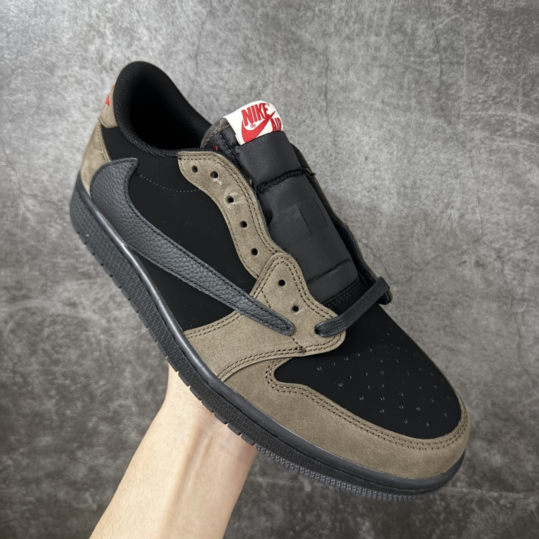 图片[3]-【KZ纯原】Travis Scott x Air Jordan AJ1 Low OG SP TS联名倒钩低帮棕黑 DM7866-202 原材料软头层皮料 国内一线头部知名大厂出品 高端外贸零售专供品质 版型细节完美 原鞋原楦头纸板开发 原厂防尘纸 极致一眼正品既视感 尺码：36-47.5-选品中心