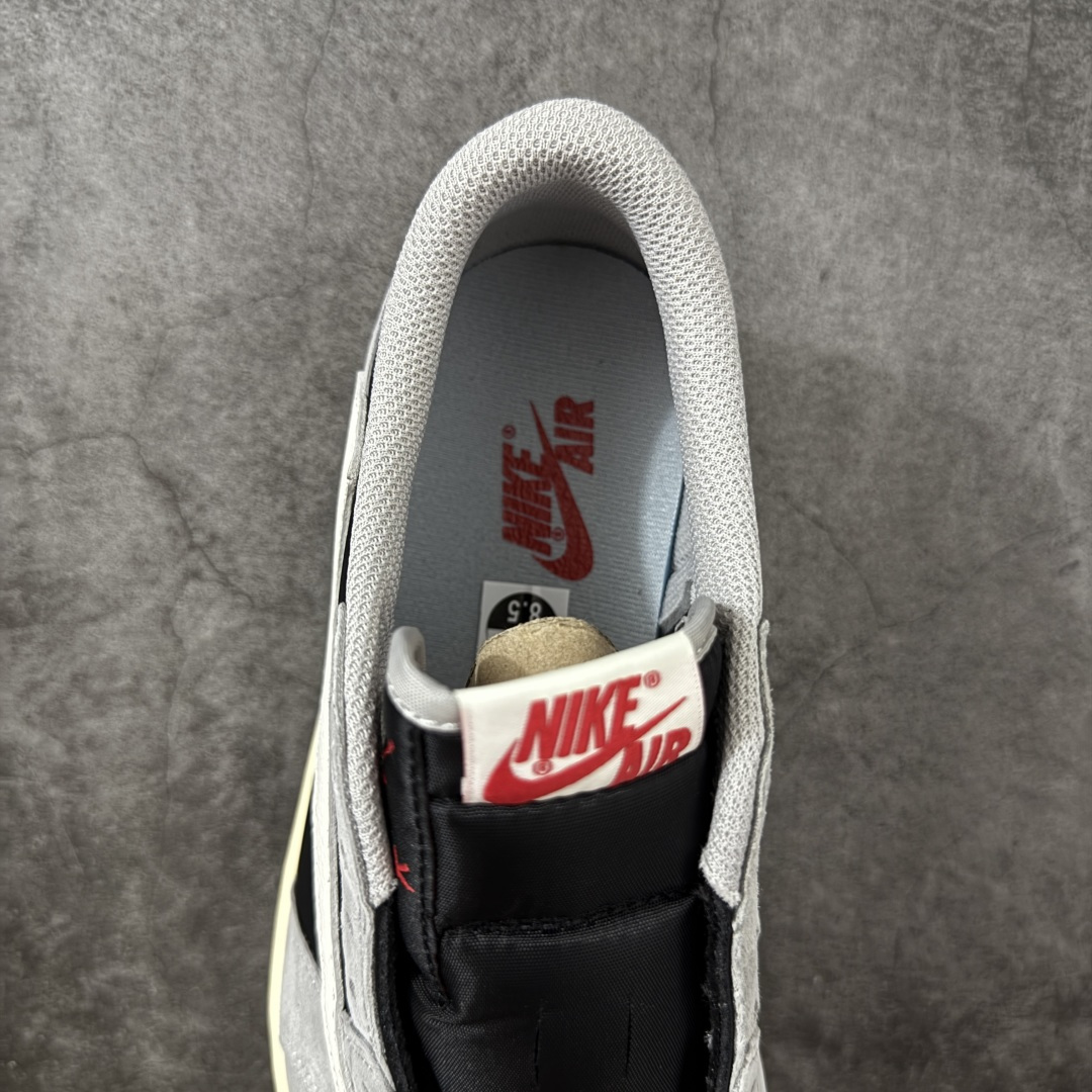 图片[8]-【KZ纯原】Travis Scott x Air Jordan AJ1 Low OG SP TS联名倒钩低帮灰黑 DM7866-010 原材料软头层皮料 国内一线头部知名大厂出品 高端外贸零售专供品质 版型细节完美 原鞋原楦头纸板开发 原厂防尘纸 极致一眼正品既视感 尺码：36-47.5-选品中心