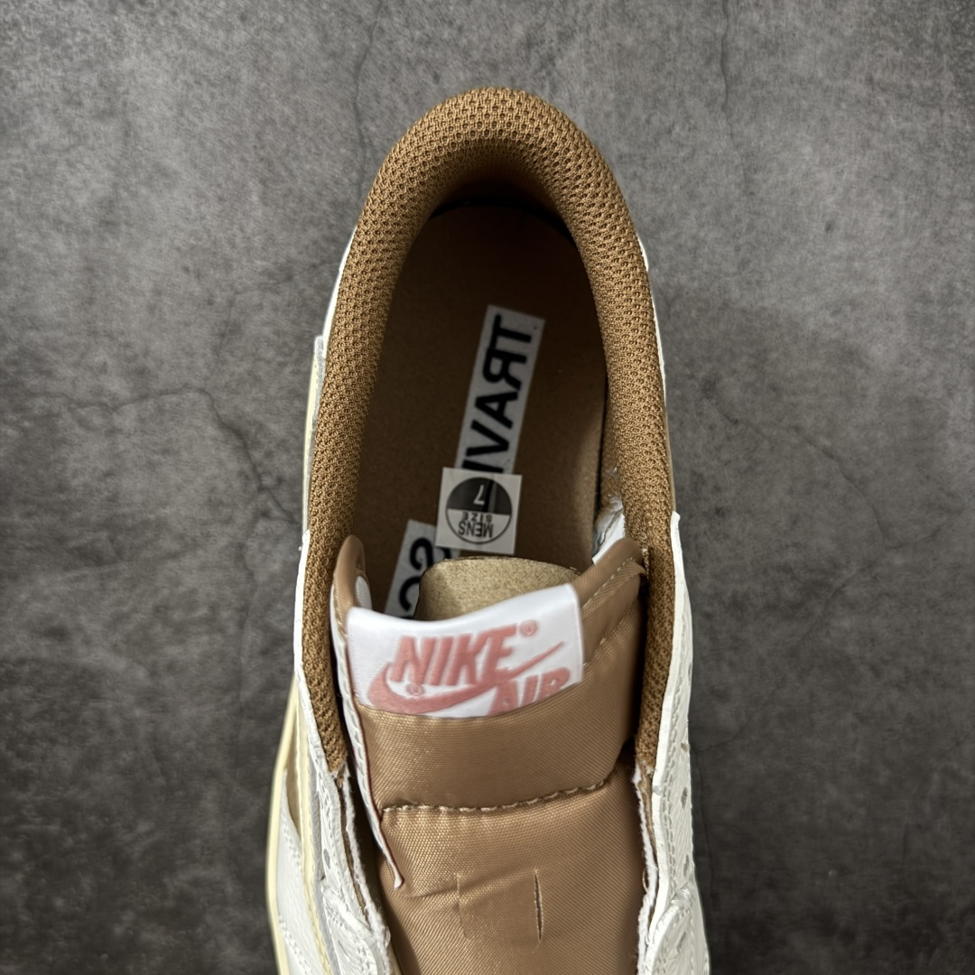 图片[8]-【KZ纯原】Travis Scott x Air Jordan AJ1 Low OG SP TS联名倒钩低帮灰黑 DM7866-106 原材料软头层皮料 国内一线头部知名大厂出品 高端外贸零售专供品质 版型细节完美 原鞋原楦头纸板开发 原厂防尘纸 极致一眼正品既视感 尺码：36-47.5-选品中心