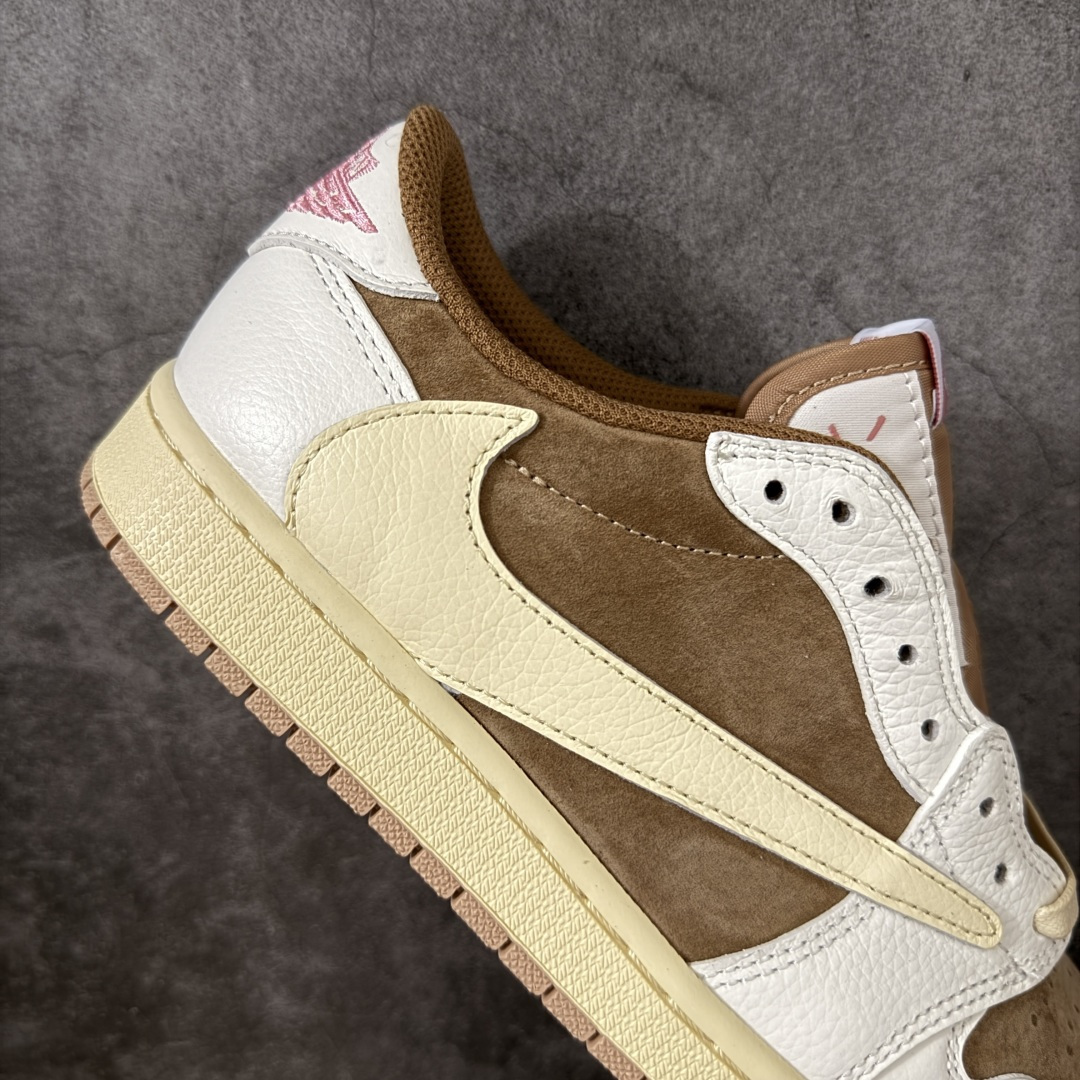 图片[7]-【KZ纯原】Travis Scott x Air Jordan AJ1 Low OG SP TS联名倒钩低帮灰黑 DM7866-106 原材料软头层皮料 国内一线头部知名大厂出品 高端外贸零售专供品质 版型细节完美 原鞋原楦头纸板开发 原厂防尘纸 极致一眼正品既视感 尺码：36-47.5-选品中心
