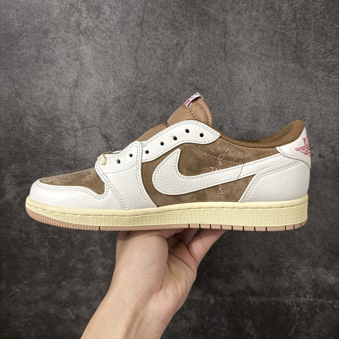 图片[2]-【KZ纯原】Travis Scott x Air Jordan AJ1 Low OG SP TS联名倒钩低帮灰黑 DM7866-106 原材料软头层皮料 国内一线头部知名大厂出品 高端外贸零售专供品质 版型细节完美 原鞋原楦头纸板开发 原厂防尘纸 极致一眼正品既视感 尺码：36-47.5-选品中心