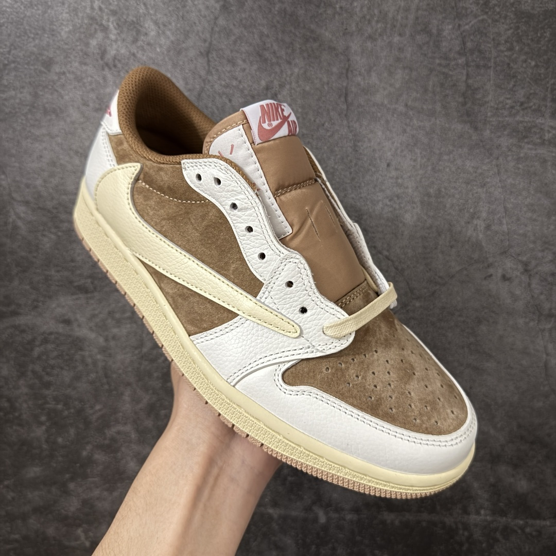 图片[3]-【KZ纯原】Travis Scott x Air Jordan AJ1 Low OG SP TS联名倒钩低帮灰黑 DM7866-106 原材料软头层皮料 国内一线头部知名大厂出品 高端外贸零售专供品质 版型细节完美 原鞋原楦头纸板开发 原厂防尘纸 极致一眼正品既视感 尺码：36-47.5-选品中心