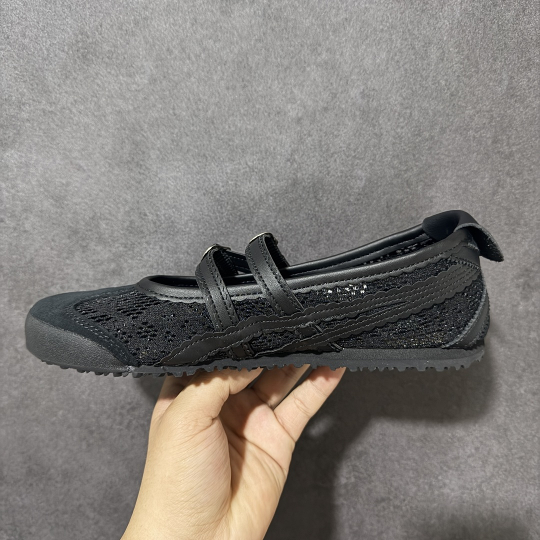 图片[2]-【公司级】Onitsuka Tiger鬼塚虎 MEXICO 66 TGRS 织物 蕾丝时尚舒适芭蕾 玛丽珍鞋 女 黑色 1182A705-001 尺码：36-41.5-选品中心