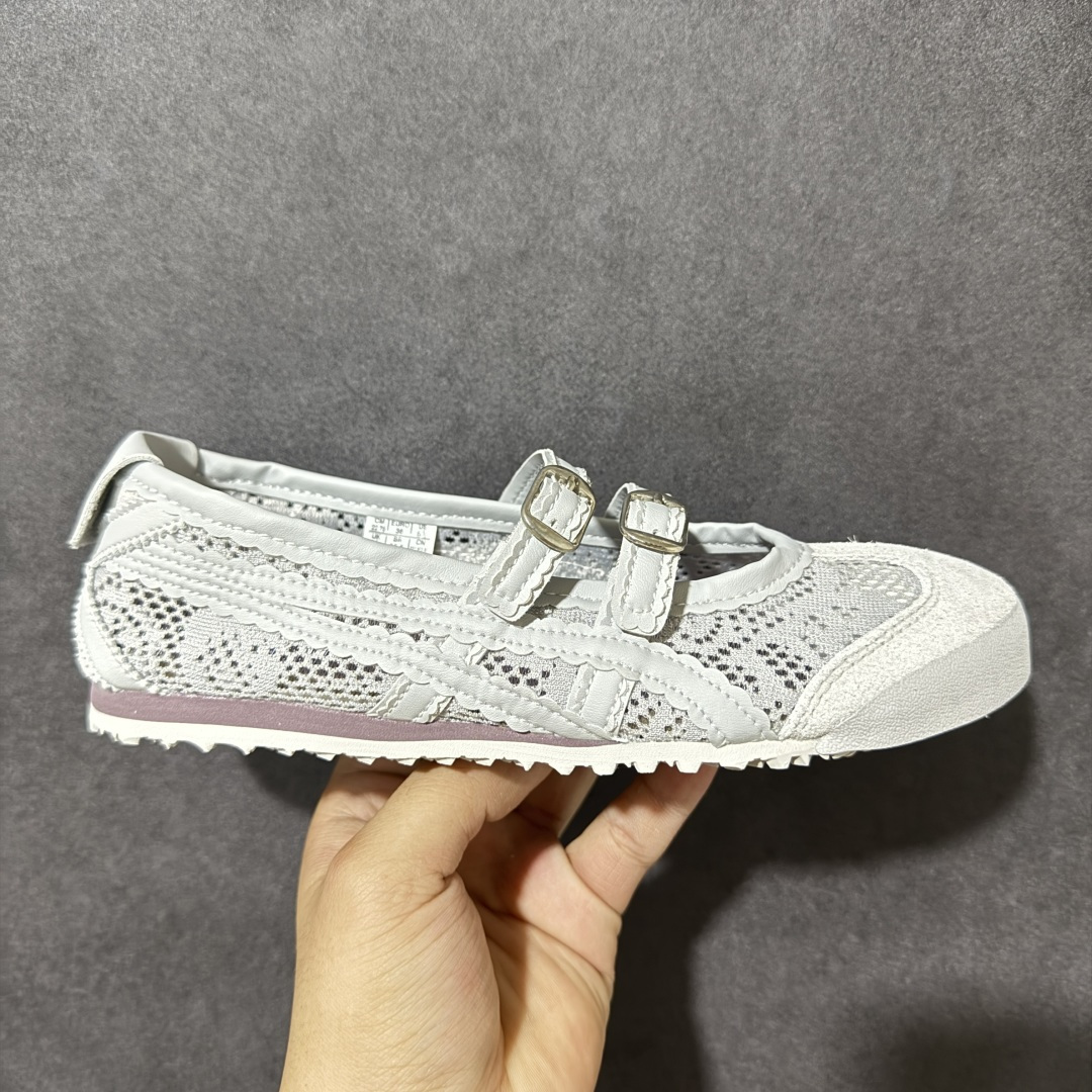 【公司级】Onitsuka Tiger鬼塚虎 MEXICO 66 TGRS 织物 蕾丝时尚舒适芭蕾 玛丽珍鞋 女 1182A705-020 尺码：36-41.5-选品中心