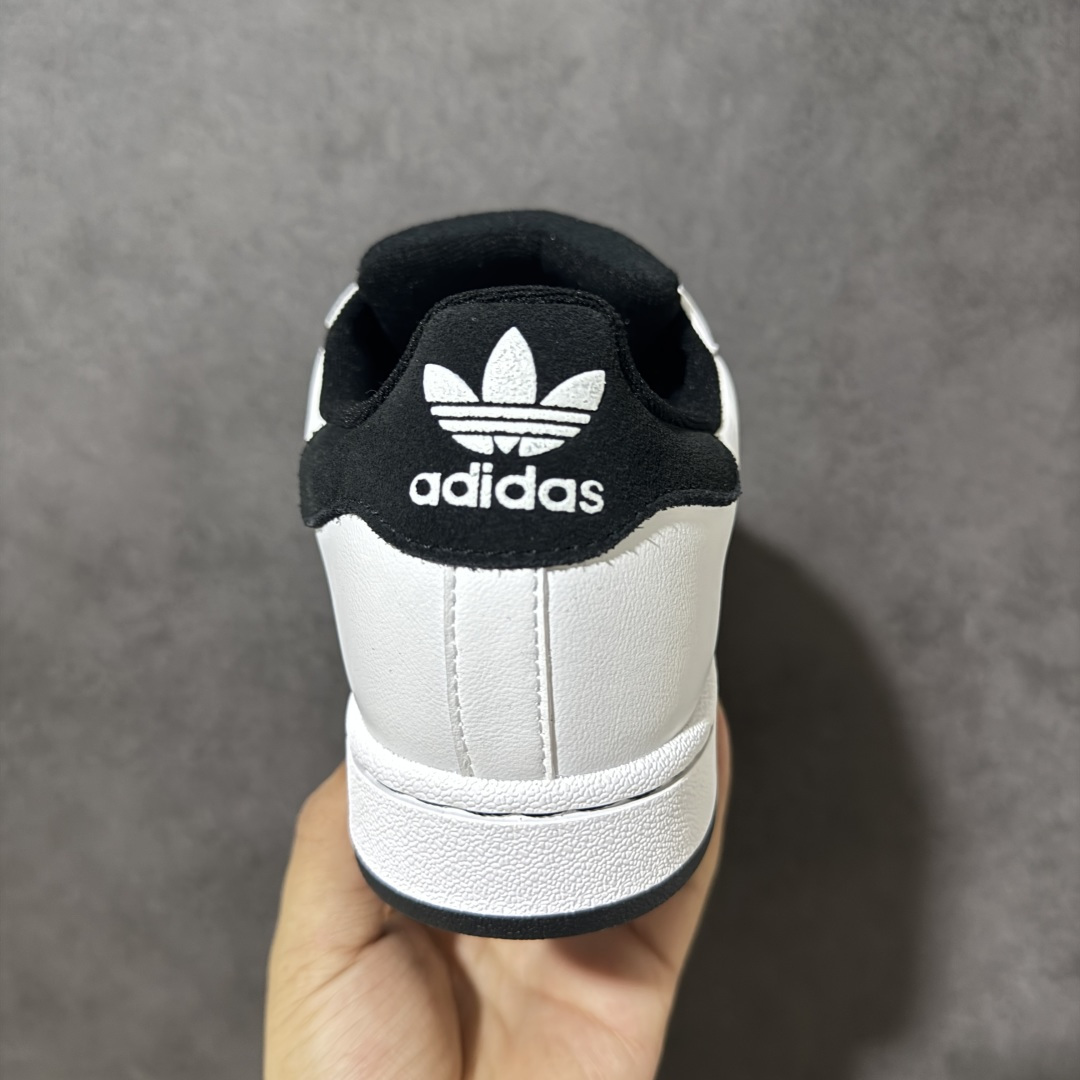 图片[4]-【H11顶级头层版】adidas originals Superstar 2 贝壳头 简约经典 舒适时尚 复古板鞋 男女同款 黑白 货号：JH5469 全新升级版 皮料改进至头层原厂皮 原盒 原底原料 开模打造 原厂织唛鞋标 高精密准度 原楦原纸板开发 匹配原版98%以上 后跟垫棉独家呈现 反口里弧度正确 原厂鞋垫 背胶 后跟电绣针数 与正品一致 原厂皮料 原厂车缝线 质感无敌 皮料切割干净 无任何毛边 清洁度细节完美 进口港宝加持 后跟自然饱满 还原公司包裹性 鞋面采用原装数据贴合技术 全方位贴合包裹脚型 鞋跟部鞋底牵引设计 提供强大的抓地性能 更适应不同实战场地路面 尺码：35.5 36 36.5 37.5 38 38.5 39 40 40.5 41 42 42.5 43 44 45-选品中心