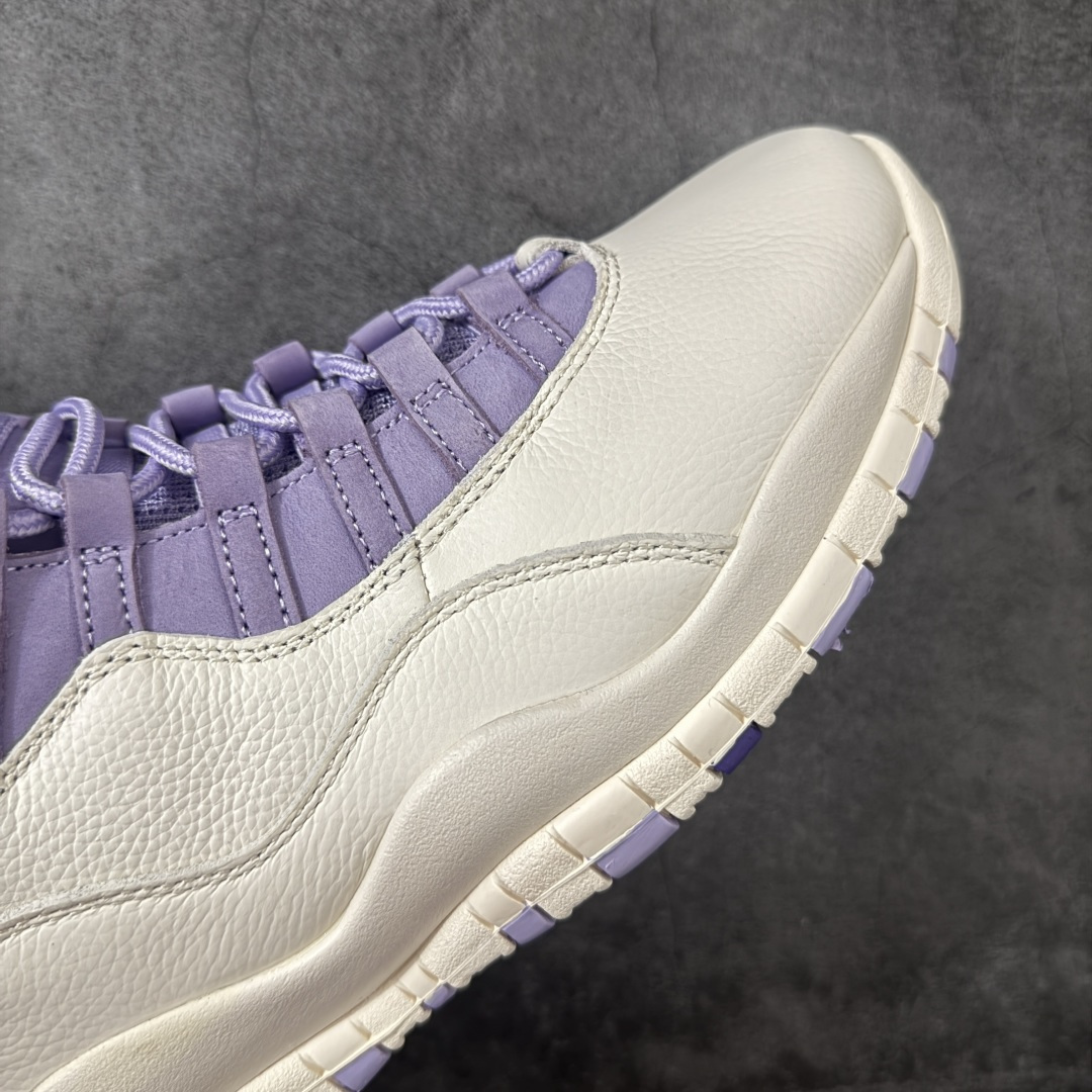 图片[6]-【纯原版本】Air Jordan 10 \”Hydrangeas\”乔丹aj10代绣球花米白紫 货号：IQ0388-101 尺码：38 38.5 39 40 40.5 41 42 42.5 43 44 44.5 45 46 47.5-选品中心