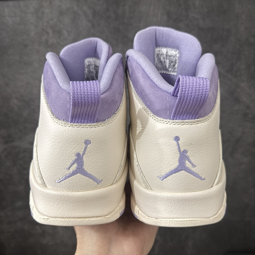 图片[4]-【纯原版本】Air Jordan 10 \”Hydrangeas\”乔丹aj10代绣球花米白紫 货号：IQ0388-101 尺码：38 38.5 39 40 40.5 41 42 42.5 43 44 44.5 45 46 47.5-选品中心
