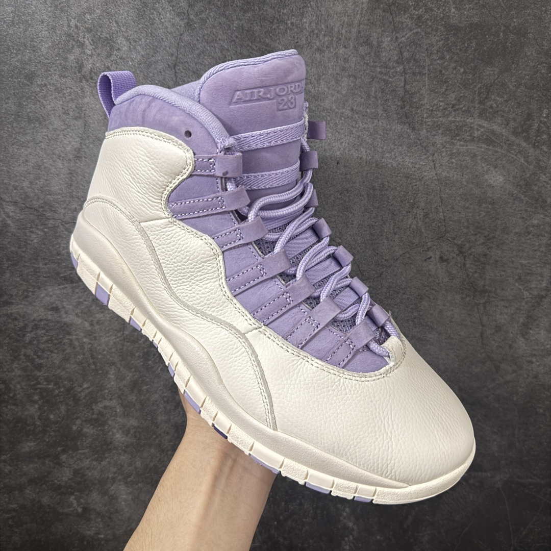 图片[3]-【纯原版本】Air Jordan 10 \”Hydrangeas\”乔丹aj10代绣球花米白紫 货号：IQ0388-101 尺码：38 38.5 39 40 40.5 41 42 42.5 43 44 44.5 45 46 47.5-选品中心