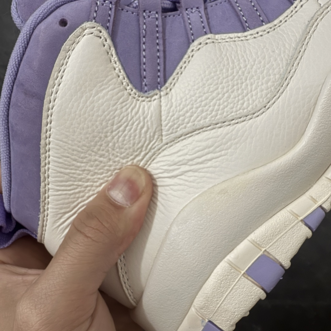 图片[3]-【纯原版本】Air Jordan 10 \”Hydrangeas\”乔丹aj10代绣球花米白紫 货号：IQ0388-101 尺码：38 38.5 39 40 40.5 41 42 42.5 43 44 44.5 45 46 47.5-选品中心