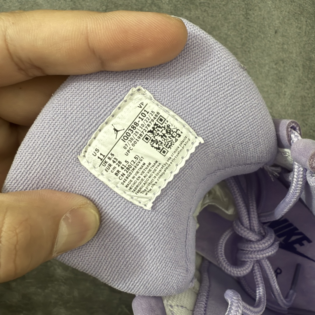图片[7]-【纯原版本】Air Jordan 10 \”Hydrangeas\”乔丹aj10代绣球花米白紫 货号：IQ0388-101 尺码：38 38.5 39 40 40.5 41 42 42.5 43 44 44.5 45 46 47.5-选品中心