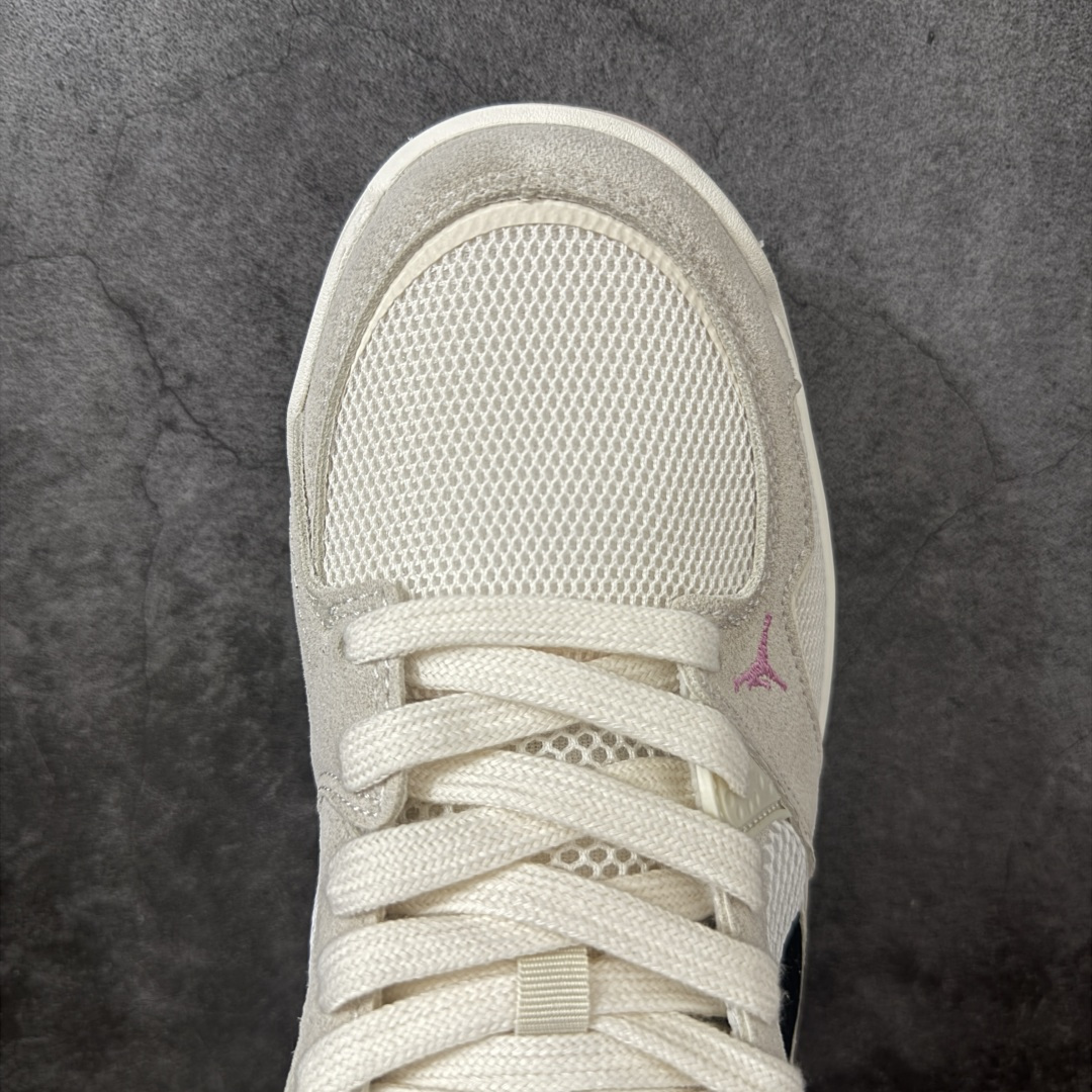 图片[5]-【N版纯原】Jordan CMFT Era 白黑粉 HJ6777-201 舒适简约低帮运动鞋 实拍首发 鞋面大面积的网眼透气性拉满 中底的大面积泡棉超级舒适 尺码：36 36.5 37 38.5 39 40 40.5 41 42 42.5 43 44 44.5 45-选品中心