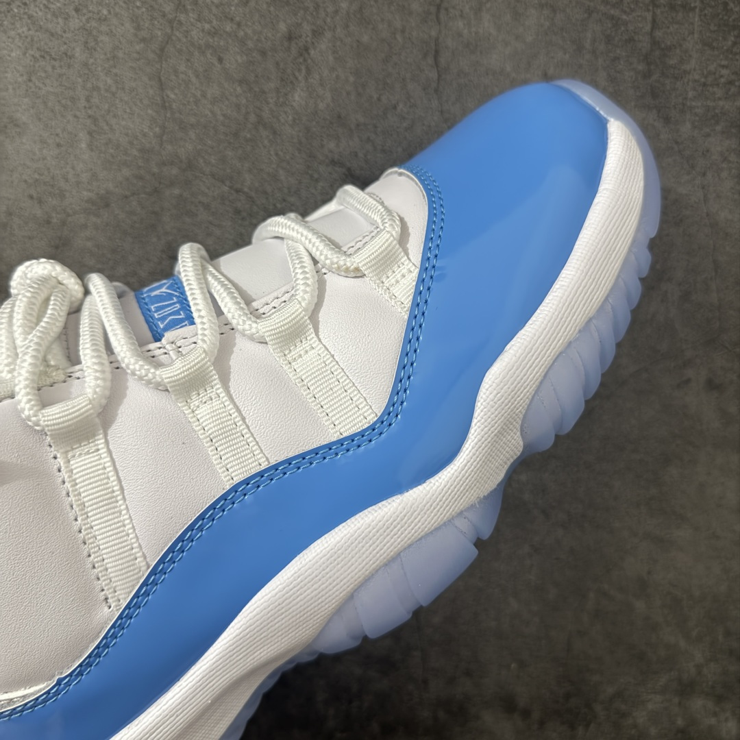 图片[6]-【原厂版】Air Jordan 11 Retro AJ11复刻白蓝 货号：FV5104-100   原楦原档案数据开模打造 原厂中底拉帮钢印 原厂漆皮 防冻不开裂 头层皮料 原装鞋撑 水晶大底正确色度色泽 原楦原数据刺绣 原厂车缝走线及对位 毫厘不差 飞人logo采用原数据电脑刺绣 原装正品碳纤维真实碳板 增强抗扭 原内标 原盒标 正确官方原盒 原厂防氧化水晶外底 原厂配套厂全掌solo气垫 尺码：40 40.5 41 42 42.5 43 44 44.5 45 46 47.5 48.5-选品中心