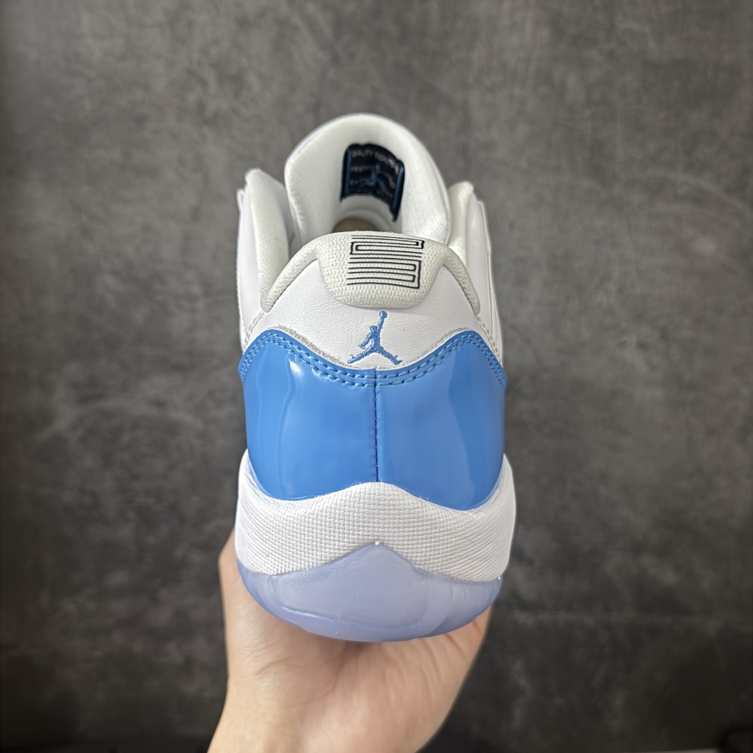 图片[4]-【原厂版】Air Jordan 11 Retro AJ11复刻白蓝 货号：FV5104-100   原楦原档案数据开模打造 原厂中底拉帮钢印 原厂漆皮 防冻不开裂 头层皮料 原装鞋撑 水晶大底正确色度色泽 原楦原数据刺绣 原厂车缝走线及对位 毫厘不差 飞人logo采用原数据电脑刺绣 原装正品碳纤维真实碳板 增强抗扭 原内标 原盒标 正确官方原盒 原厂防氧化水晶外底 原厂配套厂全掌solo气垫 尺码：40 40.5 41 42 42.5 43 44 44.5 45 46 47.5 48.5-选品中心