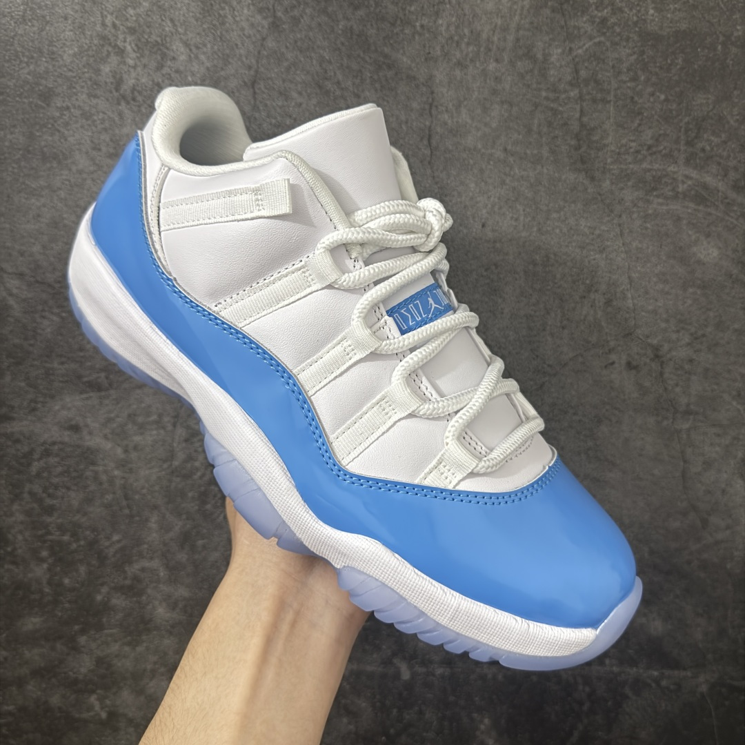 图片[3]-【原厂版】Air Jordan 11 Retro AJ11复刻白蓝 货号：FV5104-100   原楦原档案数据开模打造 原厂中底拉帮钢印 原厂漆皮 防冻不开裂 头层皮料 原装鞋撑 水晶大底正确色度色泽 原楦原数据刺绣 原厂车缝走线及对位 毫厘不差 飞人logo采用原数据电脑刺绣 原装正品碳纤维真实碳板 增强抗扭 原内标 原盒标 正确官方原盒 原厂防氧化水晶外底 原厂配套厂全掌solo气垫 尺码：40 40.5 41 42 42.5 43 44 44.5 45 46 47.5 48.5-选品中心