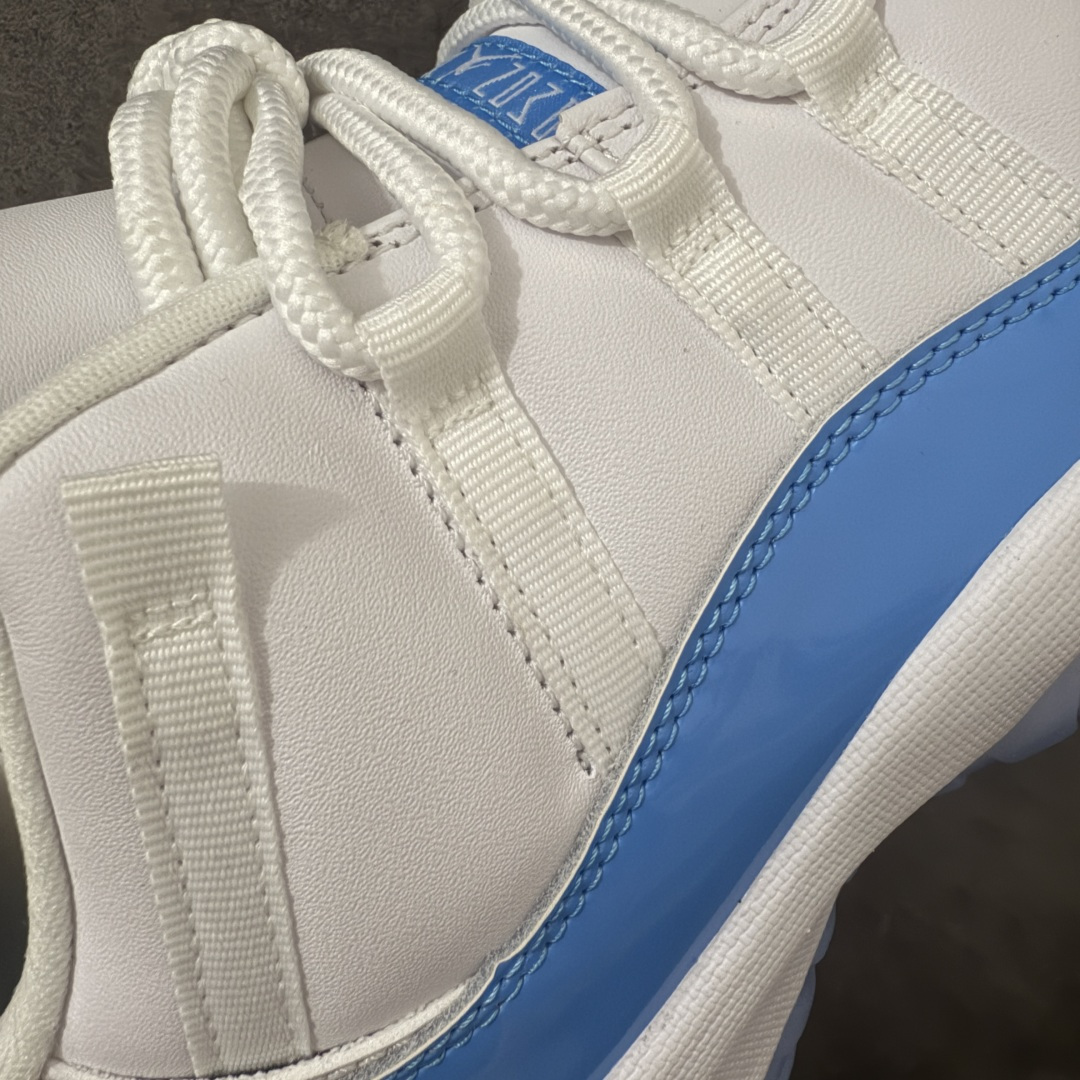 图片[3]-【原厂版】Air Jordan 11 Retro AJ11复刻白蓝 货号：FV5104-100   原楦原档案数据开模打造 原厂中底拉帮钢印 原厂漆皮 防冻不开裂 头层皮料 原装鞋撑 水晶大底正确色度色泽 原楦原数据刺绣 原厂车缝走线及对位 毫厘不差 飞人logo采用原数据电脑刺绣 原装正品碳纤维真实碳板 增强抗扭 原内标 原盒标 正确官方原盒 原厂防氧化水晶外底 原厂配套厂全掌solo气垫 尺码：40 40.5 41 42 42.5 43 44 44.5 45 46 47.5 48.5-选品中心