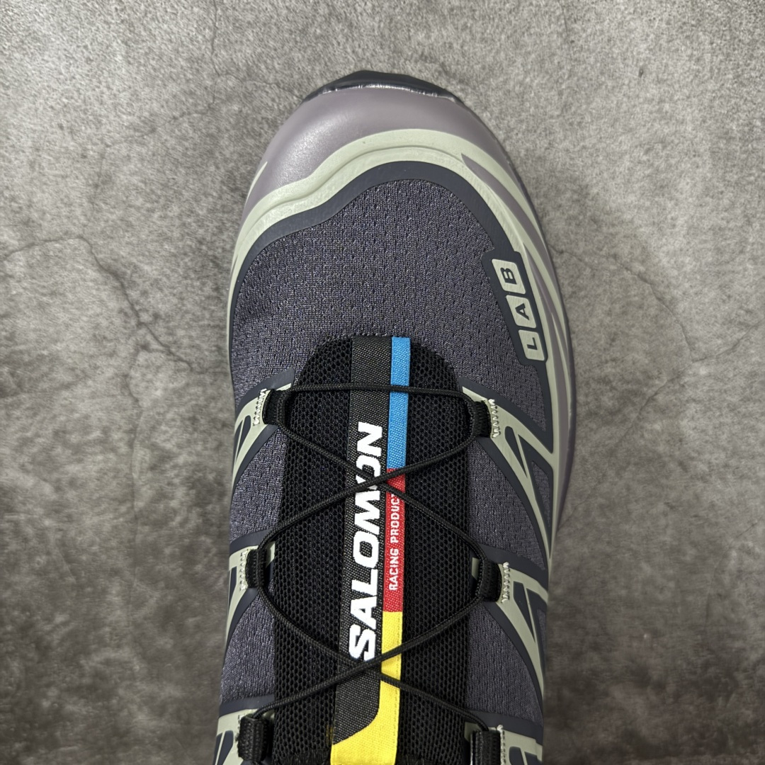 图片[5]-【W1版】 Salomon XT-6 萨洛蒙复古潮流户外机能登山跑鞋 478641 全套原纸板楦头开发 原厂特供网布配套加持 确保原汁原味 完美呈现版型 原档数据独家私模五层组合大底 原装Ortholite轻量化鞋垫 中底布带钢印编号 原厂TPU锁扣 进口港宝加持 后跟自然饱满 还原公司包裹性 鞋面以“锯齿”状的包裹系统呈现 在基色底之下加入了各种色点缀 将公司的最新技术和时尚前卫的造型融入耐用的长跑款式中 鞋面由 TPU 薄膜制成 并焊接在高耐磨网眼上 使其既时尚又坚固 由 ACS底盘支撑 可增强稳定性和支撑力 以及由橡胶凸耳 Contragrip外底覆盖的 EVA 缓冲中底 旨在应对崎岖的地形 鞋舌上的彩色Salomon 标签、Quicklace 系统以及鞋头、鞋舌和鞋跟上的附加品牌使细节更加完美 让穿着者可以轻松驾驭户外与通勤下的任何运动生活场景 无缝鞋身户外随意纵横 颜值与脚感兼备 出街通勤 绝对非常吸睛 你值得拥有 尺码：36 36.5 37.5 38 38.5 39 40 40.5 41 42 42.5 43 44 44.5 45-选品中心