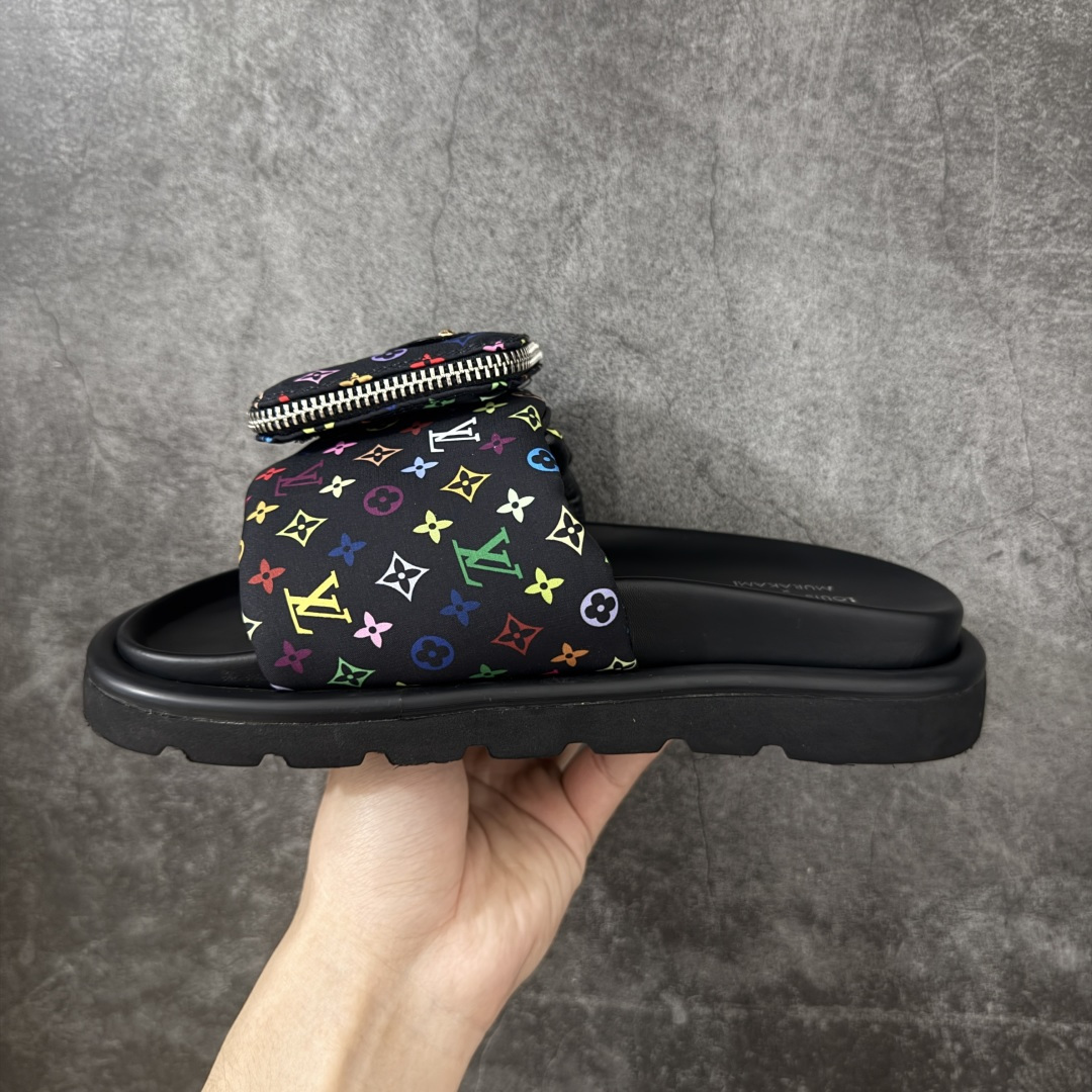 图片[2]-【广东礼盒版本】LOUIS VUITTON | 路易威登2024 𝐬𝐬💛春夏最新爆款魔术贴系列 情侣款厚底拖鞋 原版全套礼盒包装 鞋面：LV进口5D打印花布，牛皮内里 大底：原版开模大底 尺码： 35-44-选品中心