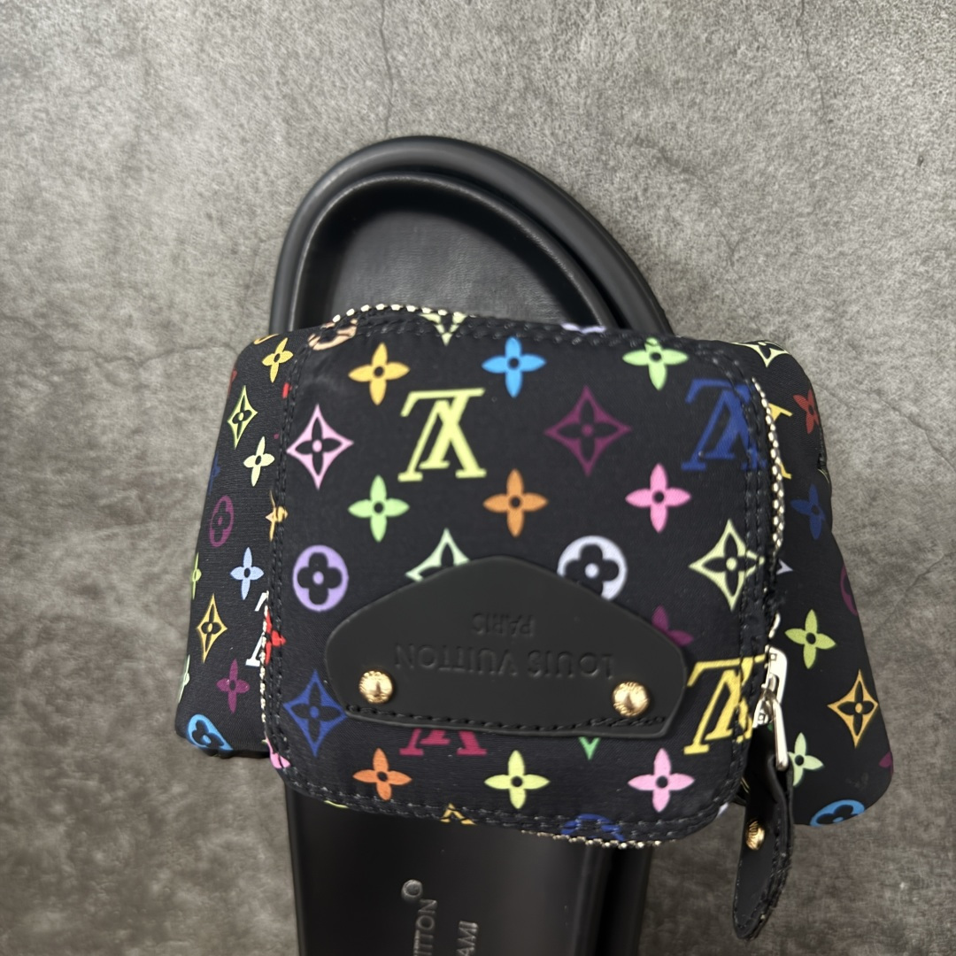 图片[5]-【广东礼盒版本】LOUIS VUITTON | 路易威登2024 𝐬𝐬💛春夏最新爆款魔术贴系列 情侣款厚底拖鞋 原版全套礼盒包装 鞋面：LV进口5D打印花布，牛皮内里 大底：原版开模大底 尺码： 35-44-选品中心