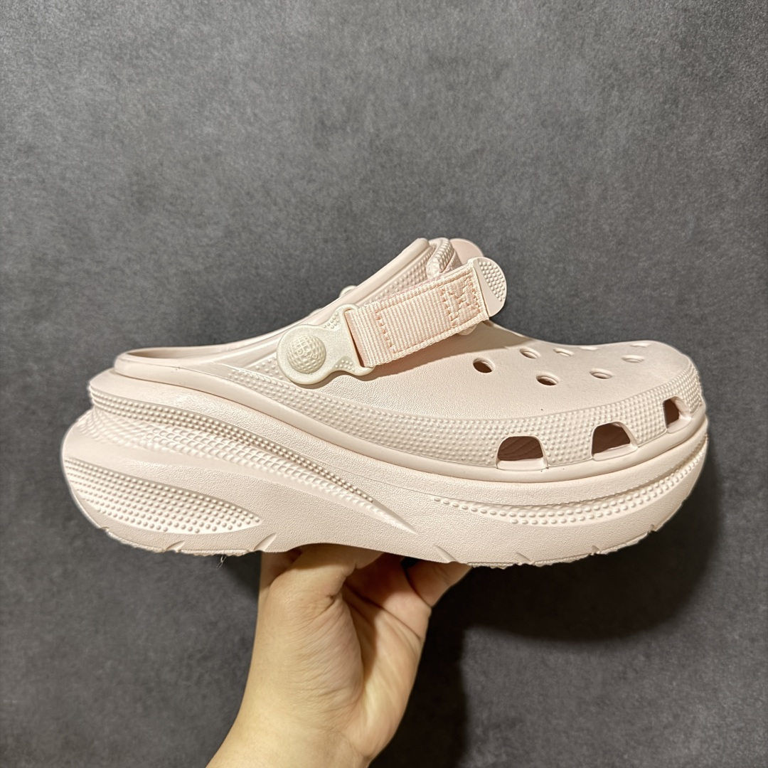 【公司级】Crocs new crush clog 卡骆驰休闲沙滩洞洞拖鞋凉鞋 213448-6UR 透明防水袋包装 尺码：34-40 M3-M7-选品中心