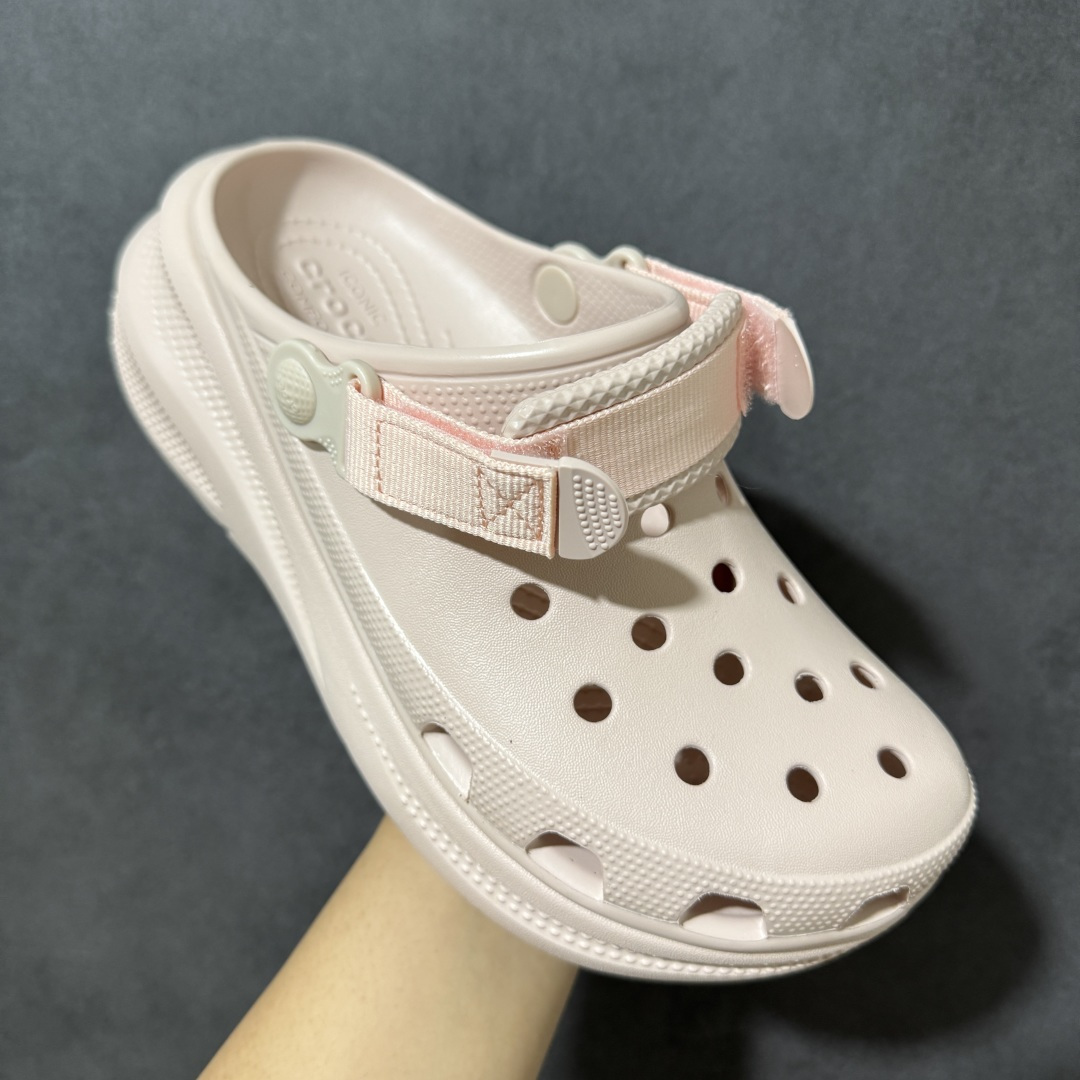 图片[3]-【公司级】Crocs new crush clog 卡骆驰休闲沙滩洞洞拖鞋凉鞋 213448-6UR 透明防水袋包装 尺码：34-40 M3-M7-选品中心