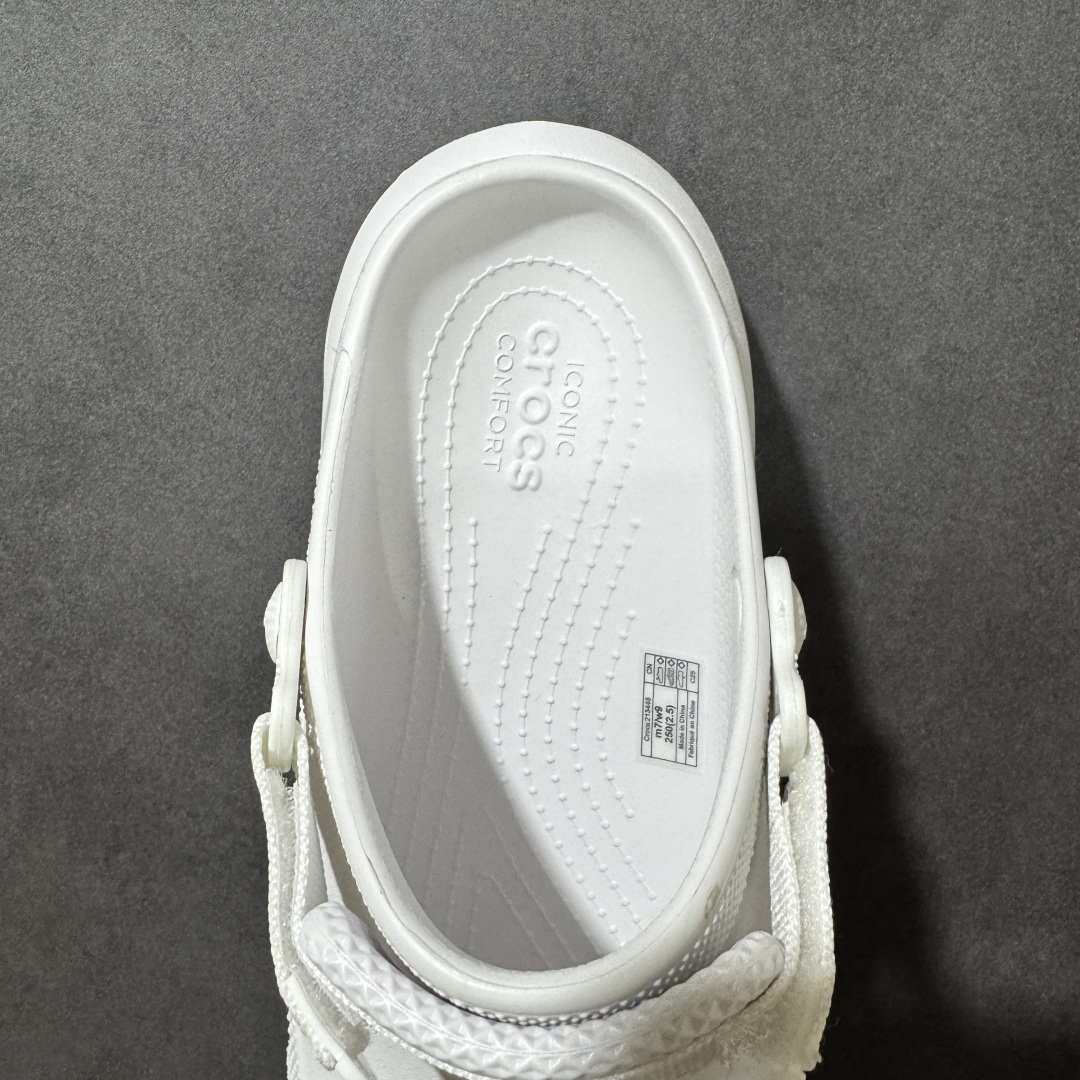图片[6]-【公司级】Crocs new crush clog 卡骆驰休闲沙滩洞洞拖鞋凉鞋 213448-100 透明防水袋包装 尺码：34-40 M3-M7-选品中心