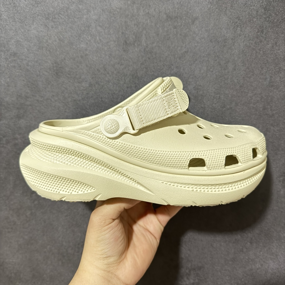 【公司级】Crocs new crush clog 卡骆驰休闲沙滩洞洞拖鞋凉鞋 213448-2Y2 透明防水袋包装 尺码：34-40 M3-M7-选品中心
