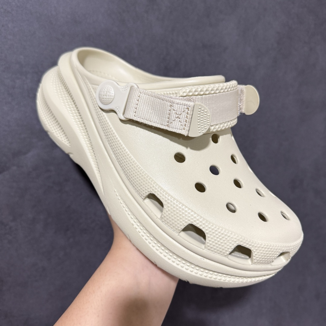 图片[3]-【公司级】Crocs new crush clog 卡骆驰休闲沙滩洞洞拖鞋凉鞋 213448-2Y2 透明防水袋包装 尺码：34-40 M3-M7-选品中心