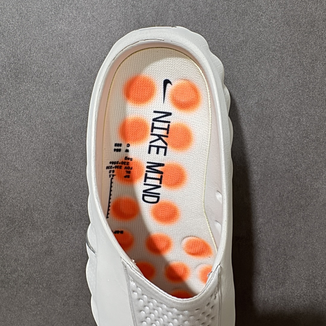 图片[6]-【纯原V版】Nike Mind 001 神经科学足底按摩拖鞋 包头拖鞋HQ4307-003  纯原1：1 从神经科学中汲取灵感 鞋面采用穿孔透气织物材质 鞋底22个独立泡棉节点 科技感满满。  尺码：36-47.5 偏小1-2码数-选品中心