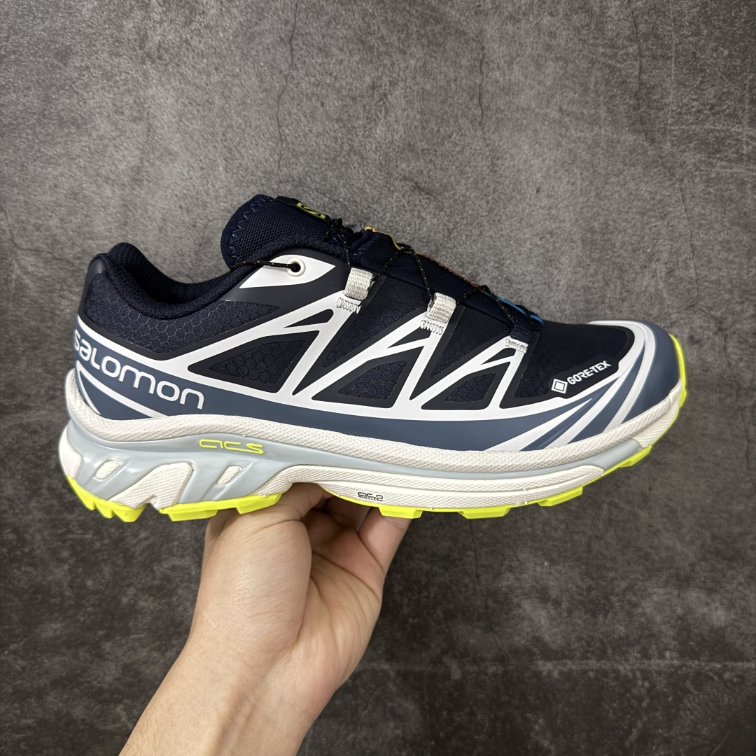 【外贸S版】 Salomon XT-6 GTX 防水款新配色 萨洛蒙复古潮流户外机能登山跑鞋 417411 此版实测试不防水 纯原外贸平台特供订单 最大做到46码 真尺码带半码 全套原纸板楦头开发 原汁原味完美版型 原档数据独家私模五层组合大底 原装Ortholite轻量化鞋垫 原厂TPU锁扣 进口港宝加持 后跟自然饱满 还原公司包裹性 尺码：36 36.5 37.5 38 38.5 39 40 40.5 41 42 42.5 43 44 44.5 45 46-选品中心