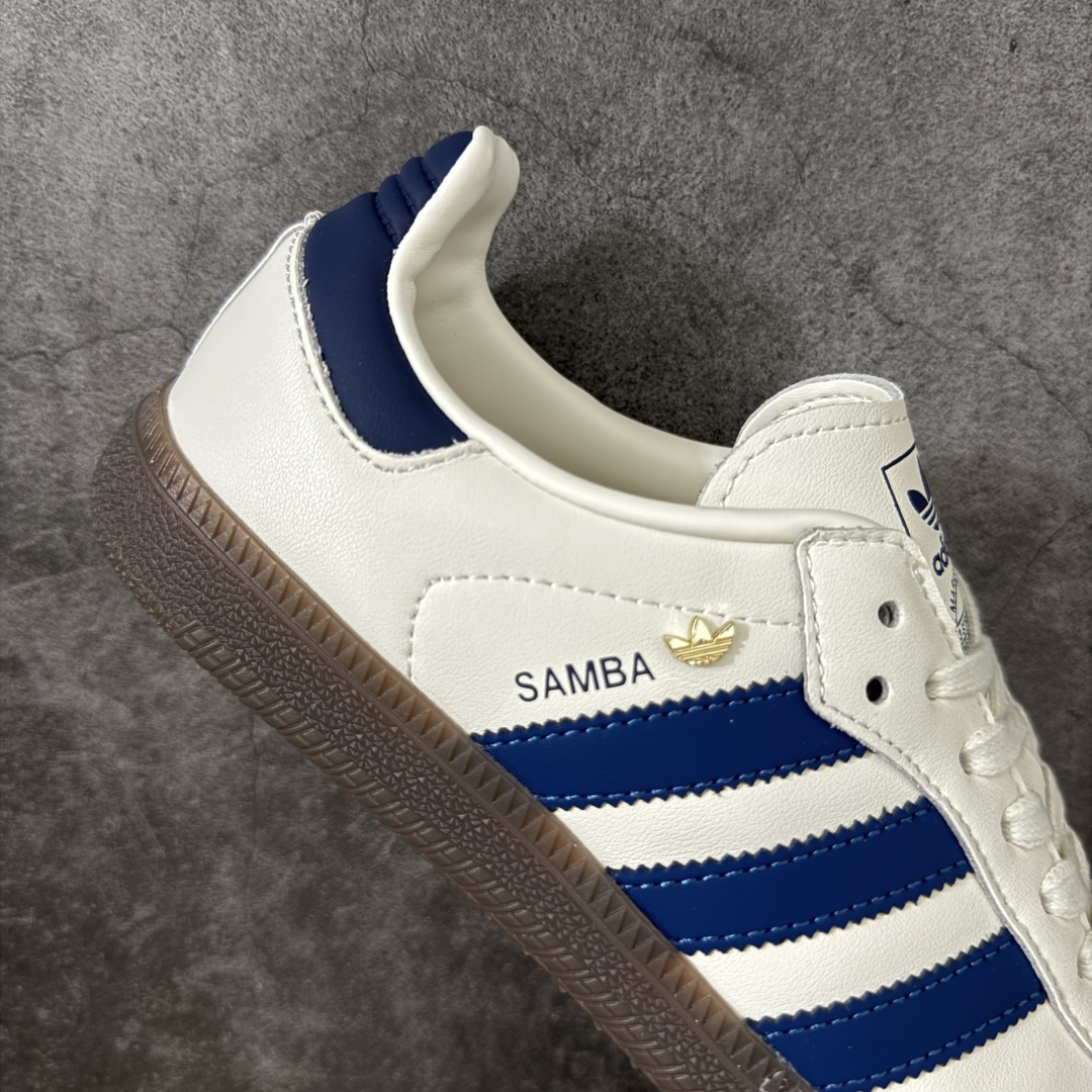 图片[7]-【纯原HZ版】Adidas Originals Samba白蓝 桑巴舞系列绅士德训足球风百搭低帮休闲运动板鞋 货号：IH6627 尺码：35.5-45-选品中心