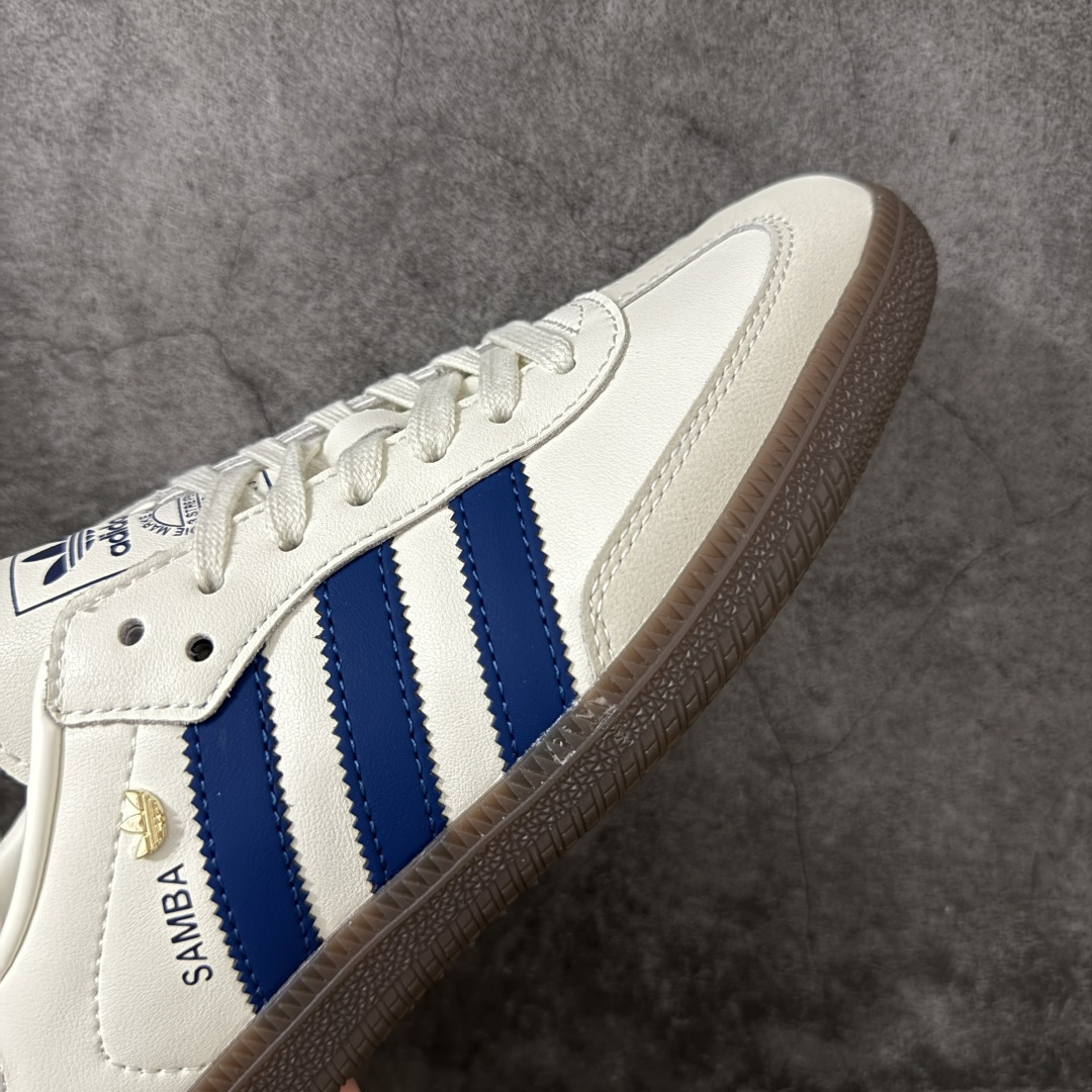 图片[6]-【纯原HZ版】Adidas Originals Samba白蓝 桑巴舞系列绅士德训足球风百搭低帮休闲运动板鞋 货号：IH6627 尺码：35.5-45-选品中心
