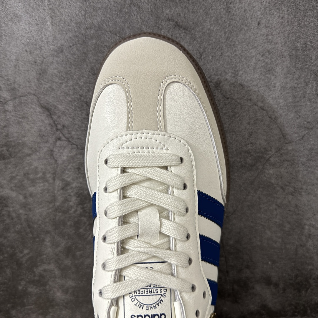 图片[5]-【纯原HZ版】Adidas Originals Samba白蓝 桑巴舞系列绅士德训足球风百搭低帮休闲运动板鞋 货号：IH6627 尺码：35.5-45-选品中心