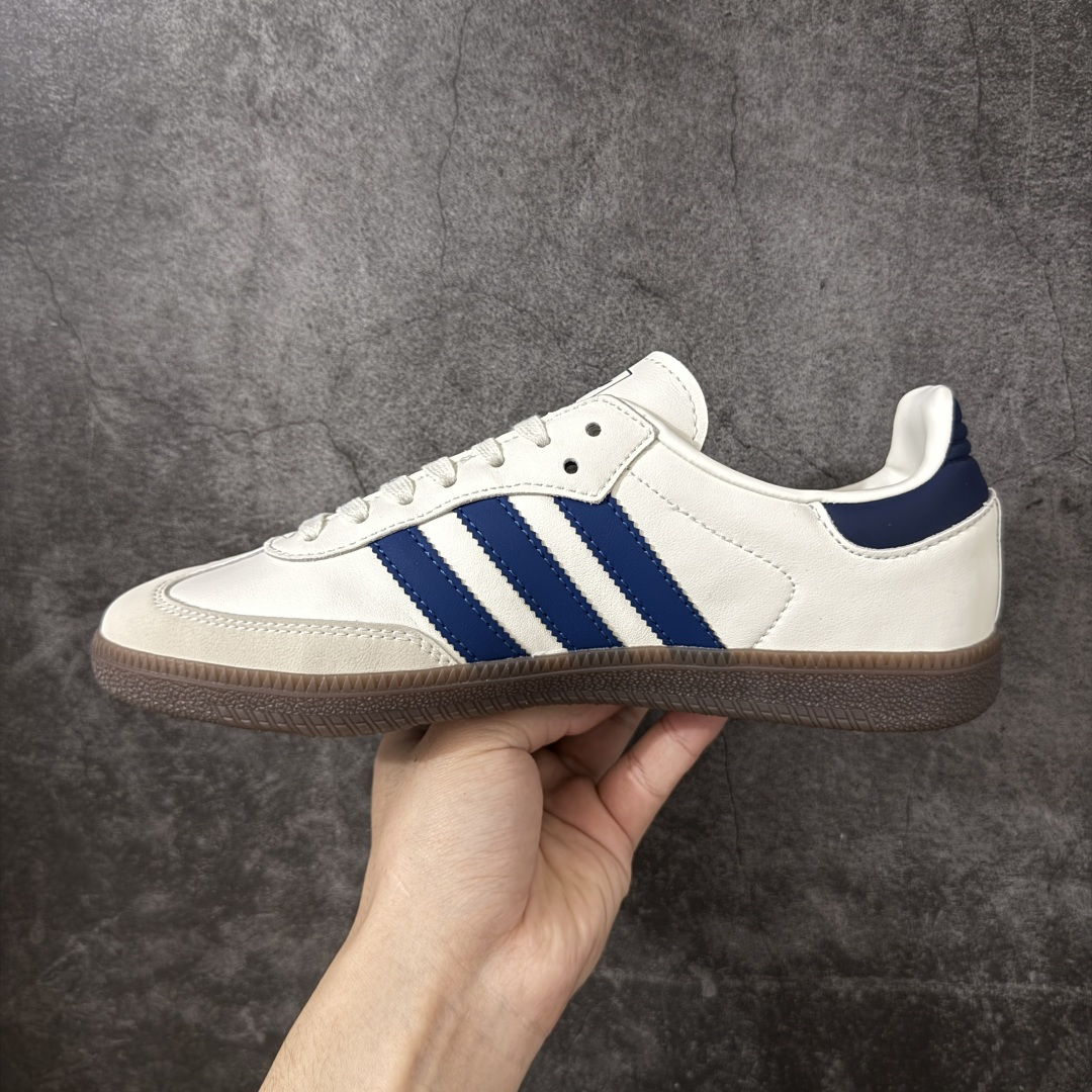 图片[2]-【纯原HZ版】Adidas Originals Samba白蓝 桑巴舞系列绅士德训足球风百搭低帮休闲运动板鞋 货号：IH6627 尺码：35.5-45-选品中心