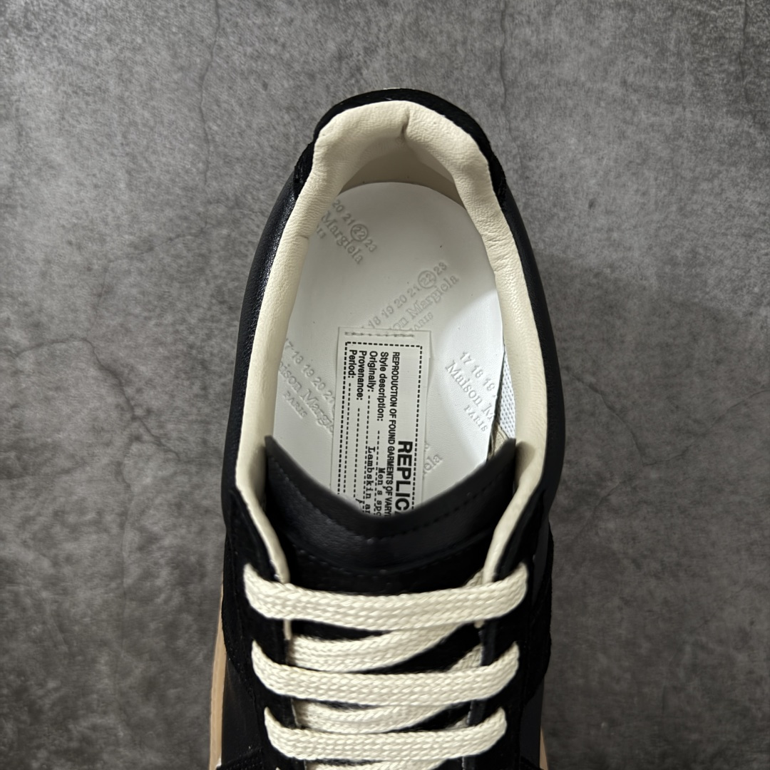 图片[8]-【广东纯原版】MaisonMargiela MM6 马吉拉 25/ 最新 厚底 德训鞋 休闲 运动鞋，原版购入开发 做货 鬼才设计师品牌，一个轻奢品牌 这一款德国训练鞋延续了经典的T形真皮拼接设计，经过设计团队多次的精心改良，只为让您体验最原始的军旅味道~材质：特殊材料/布面，柔软细腻的特点与时尚潮流的布面相结合，使其既有超高的柔软舒适度，又同时保持不错的透气性能~舒适与质感并行，轻松驾驭四季穿着任何搭配。 ✔️面料：原版定制进口牛皮 ✔️内里：牛皮 ✔️大底：原版1：1开模 ✔️底厚：5CM 尺码：35-40-选品中心