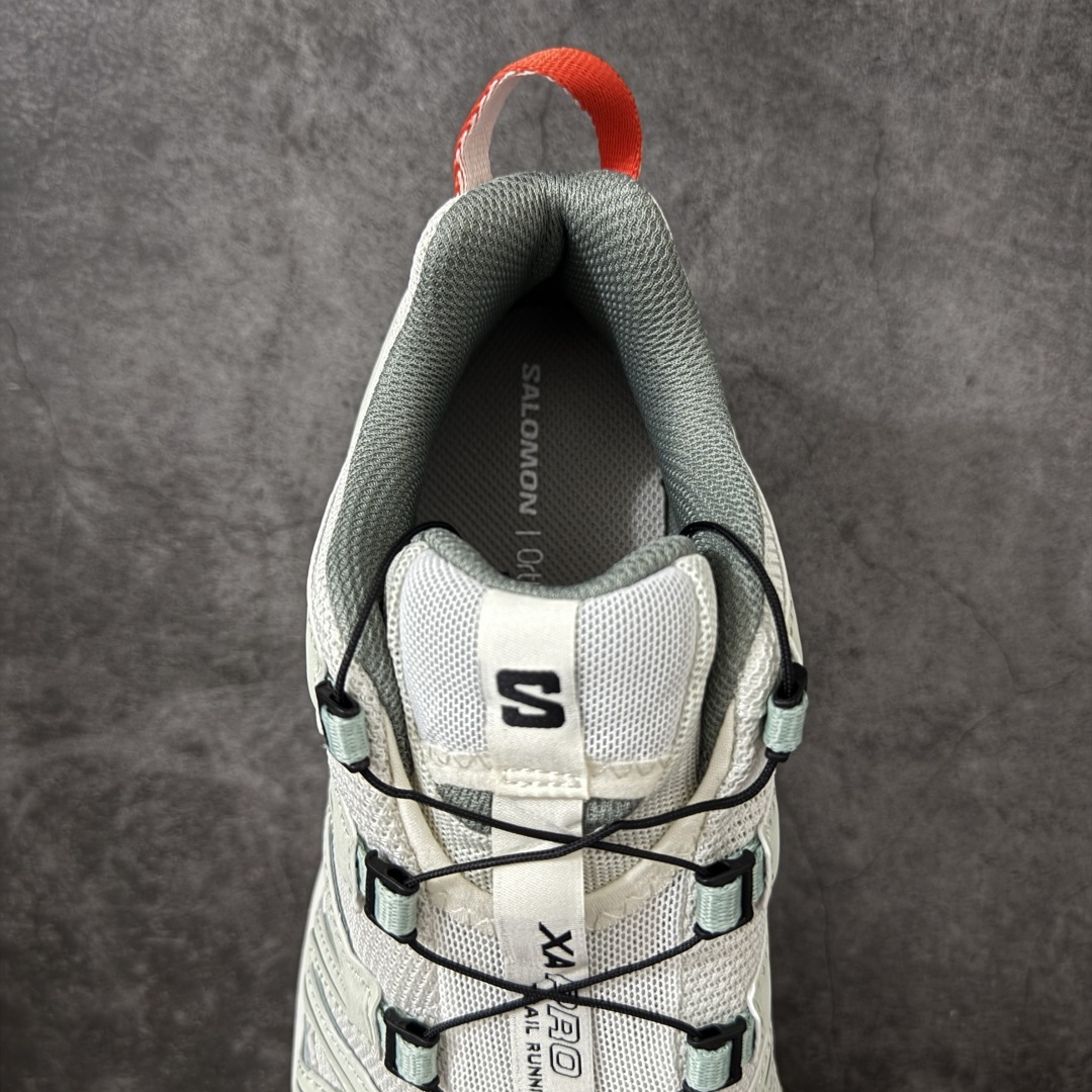 图片[8]-【绿x版】SALOMON XA Pro 3D ADV 萨洛蒙潮流越野机能户外功能鞋 浅绿红 492619新配色出货 纯原外贸平台特供订单 耗时半年巨作 全套原纸板楦头开发 原厂特供网布配套加持 确保原汁原味 完美呈现版型 原档数据独家私模五层组合大底 男女鞋同步官方开发至46.5 原装Ortholite轻量化鞋垫 中底布带钢印编号 原厂TPU锁扣 进口港宝加持 后跟自然饱满 还原公司包裹性 鞋面采用SENSIFT贴合技术 全方位贴合包裹脚型 鞋跟部鞋底牵引设计 提供强大的抓地性能 更适应野外崎岖不平的道路 其3D ADVANCED CHASSIS底盘 材料轻量大化 钉齿设计更具稳定性 防护性 鞋底易磨损区运用CONTAGRIP高耐磨材料 应对城市硬质路面长距离跑考验 尺码：36 36.5 37.5 38 38.5 39 40 40.5 41 42 42.5 43 44 44.5 45 46 46.5-选品中心