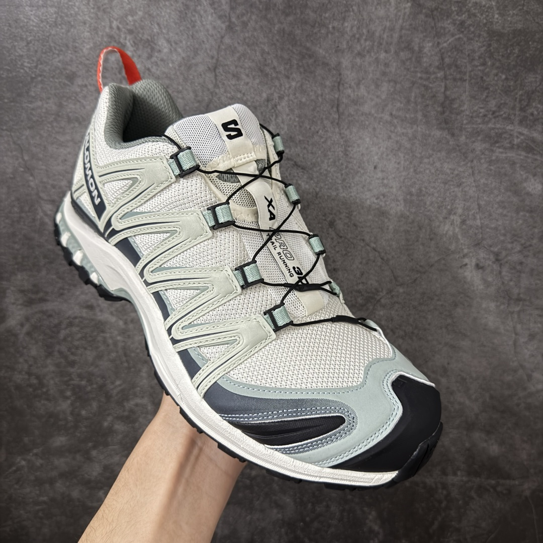 图片[3]-【绿x版】SALOMON XA Pro 3D ADV 萨洛蒙潮流越野机能户外功能鞋 浅绿红 492619新配色出货 纯原外贸平台特供订单 耗时半年巨作 全套原纸板楦头开发 原厂特供网布配套加持 确保原汁原味 完美呈现版型 原档数据独家私模五层组合大底 男女鞋同步官方开发至46.5 原装Ortholite轻量化鞋垫 中底布带钢印编号 原厂TPU锁扣 进口港宝加持 后跟自然饱满 还原公司包裹性 鞋面采用SENSIFT贴合技术 全方位贴合包裹脚型 鞋跟部鞋底牵引设计 提供强大的抓地性能 更适应野外崎岖不平的道路 其3D ADVANCED CHASSIS底盘 材料轻量大化 钉齿设计更具稳定性 防护性 鞋底易磨损区运用CONTAGRIP高耐磨材料 应对城市硬质路面长距离跑考验 尺码：36 36.5 37.5 38 38.5 39 40 40.5 41 42 42.5 43 44 44.5 45 46 46.5-选品中心