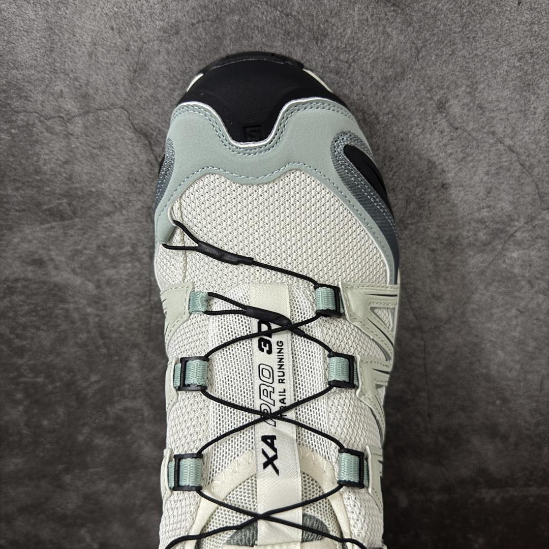 图片[5]-【绿x版】SALOMON XA Pro 3D ADV 萨洛蒙潮流越野机能户外功能鞋 浅绿红 492619新配色出货 纯原外贸平台特供订单 耗时半年巨作 全套原纸板楦头开发 原厂特供网布配套加持 确保原汁原味 完美呈现版型 原档数据独家私模五层组合大底 男女鞋同步官方开发至46.5 原装Ortholite轻量化鞋垫 中底布带钢印编号 原厂TPU锁扣 进口港宝加持 后跟自然饱满 还原公司包裹性 鞋面采用SENSIFT贴合技术 全方位贴合包裹脚型 鞋跟部鞋底牵引设计 提供强大的抓地性能 更适应野外崎岖不平的道路 其3D ADVANCED CHASSIS底盘 材料轻量大化 钉齿设计更具稳定性 防护性 鞋底易磨损区运用CONTAGRIP高耐磨材料 应对城市硬质路面长距离跑考验 尺码：36 36.5 37.5 38 38.5 39 40 40.5 41 42 42.5 43 44 44.5 45 46 46.5-选品中心