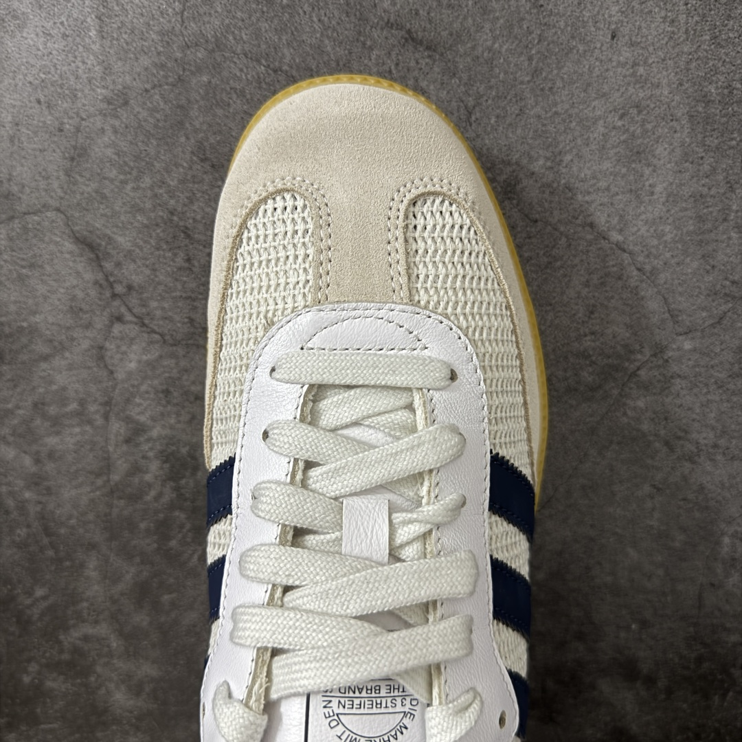 图片[5]-【纯原全头层】阿迪达斯/三叶草Adidas Originals Samba OG桑巴舞系列绅士德训足球风百搭低帮休闲运动板鞋HY“编织白深蓝”JH5633 采用翻毛皮组合编织布鞋面材质 内环保可再生海玻璃鞋垫 外置RB耐磨防滑橡胶大底 尺码：36 36⅔ 37⅓ 38 38⅔ 39⅓ 40 40⅔ 41⅓ 42 42⅔ 43⅓ 44 45-选品中心
