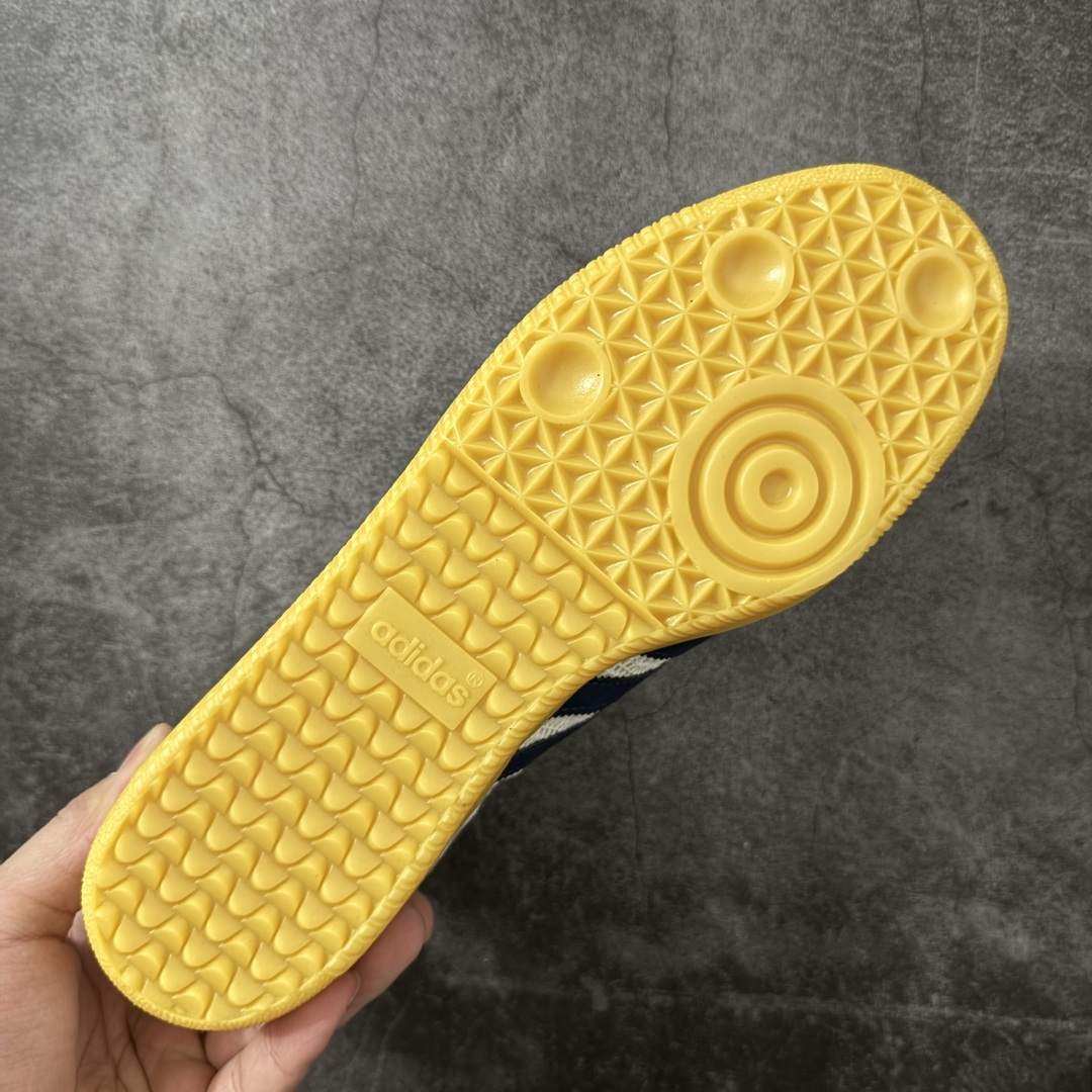 图片[9]-【纯原全头层】阿迪达斯/三叶草Adidas Originals Samba OG桑巴舞系列绅士德训足球风百搭低帮休闲运动板鞋HY“编织白深蓝”JH5633 采用翻毛皮组合编织布鞋面材质 内环保可再生海玻璃鞋垫 外置RB耐磨防滑橡胶大底 尺码：36 36⅔ 37⅓ 38 38⅔ 39⅓ 40 40⅔ 41⅓ 42 42⅔ 43⅓ 44 45-选品中心