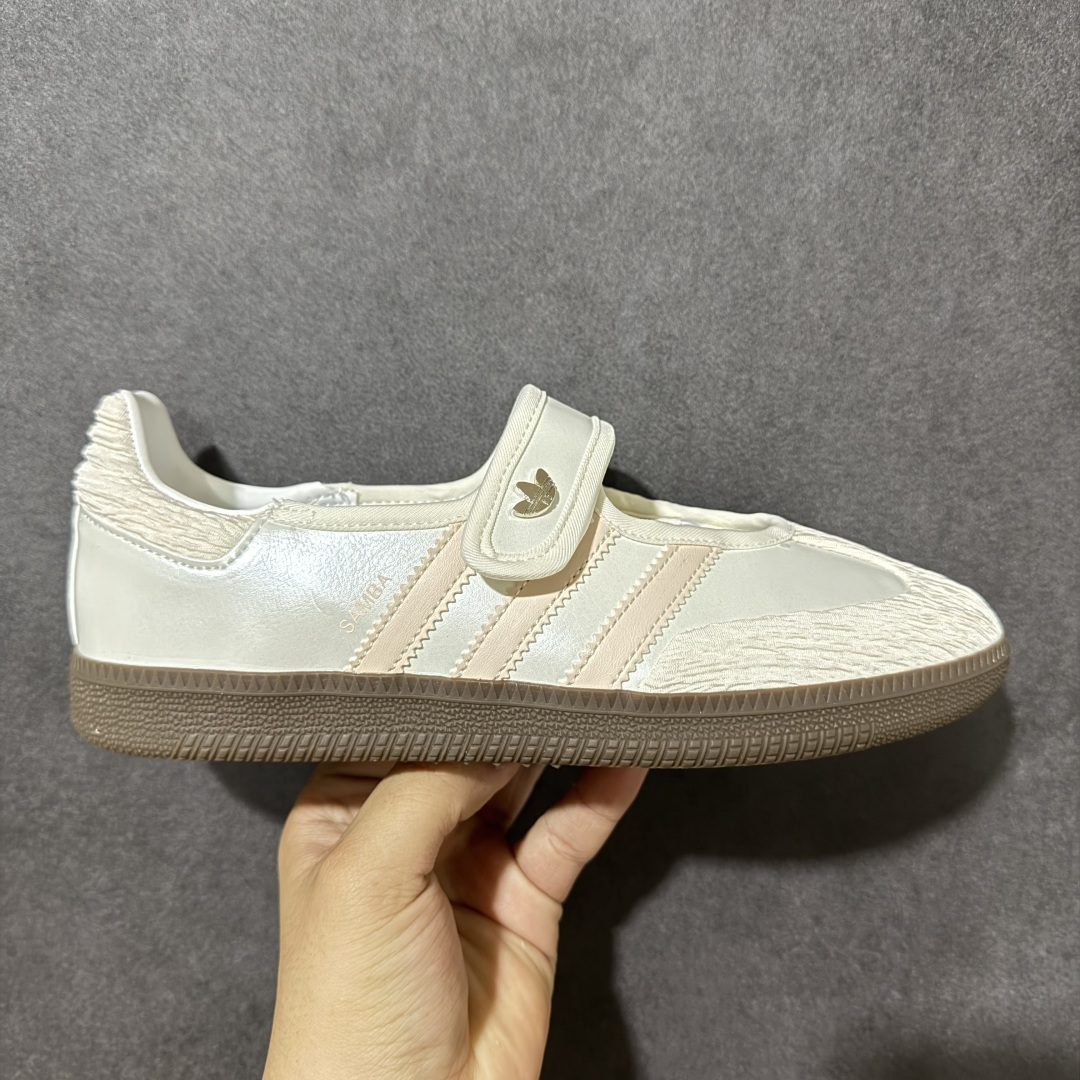 【公司级】阿迪达斯/三叶草Adidas Originals Samba OG Jane 桑巴舞玛丽珍系列复古魔术贴德训足球风百搭低帮休闲运动板鞋 JR4482 尺码：35 36 36.5 37 38 38.5 39 40 40.5 41-选品中心