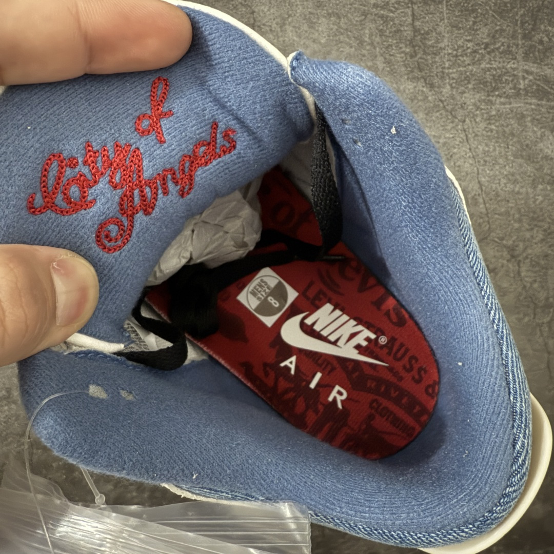 图片[7]-【XP纯原】Air Jordan aj3 Retro Levi\’s All-Star 联名系列篮球鞋，李维斯牛仔白蓝 IR0912-400，丹宁牛仔布 + 荔枝纹皮革拼接 Levi\’s x Air Jordan 3 \”All-star\” 李维斯 全明星限定 白蓝 AJ3 乔丹3代 aj3 乔3 丹宁白蓝 男女同款 乔丹篮球鞋系列 鞋系列鞋款在延续Air Jordtan 3经典轮廓的基础上，巧妙融入Levi\’s标志性的丹宁工艺与细节，营造出兼具复古质感与街头风格的独特气质；鞋款摒弃了标志性的大象纹设计，鞋头、鞋跟与鞋带孔处，将质感细腻的白色光面皮革与柔软的蓝色丹宁布拼接相融，冷暖撞色既营造出简约利落的视觉美感，又悄然致敬了李维斯经典的工装基因。鞋舌处Jtumpman Logo采用红色点缀，添上一抹亮眼的点睛之笔，鞋跟处的蓝色Nike Air标识，则让鞋款与乔丹品牌的经典历史一脉相承；鞋侧饰有红色Levi\’s标签，彰显联名身份。最后以白蓝双色中底搭配蓝红橡胶外底及Nike字样完善整体设计收尾。 尺码：40 40.5 41 42 42.5 43 44 44.5 45 45.5 46 47.5 48.5-选品中心