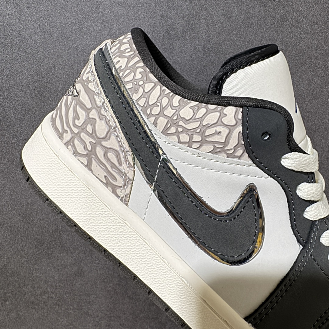 图片[7]-【公司级】Jordan Air Jordan 1 LOW SE V2 帆白宝蓝 低帮版型不挑脚型，鞋身荔枝纹质感拉满，大厂纯原品质出货 超高清洁度 皮料切割干净无任何毛边 细节完美 货号：IU2268-100 尺码：36 36.5 37 38 38.5 39 40 40.5 41 42 42.5 43 44 45 46-选品中心