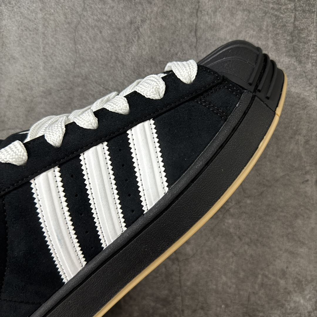 图片[6]-【GX纯原】adidas originals SUPERSTAR Paris 贝壳头黑白绒面 货号：KI3512 渠道正品订单 诠释市场最高工艺水平 贝壳头经典小白板鞋 专柜上架同步配色 全鞋进口头层皮料打造。区别市面普通真标版本，进出专柜无压力 尺码：35 36 36.5 37.5 38 38.5 39 4040.5 41 42 42.5 43 44 44.5 45-选品中心