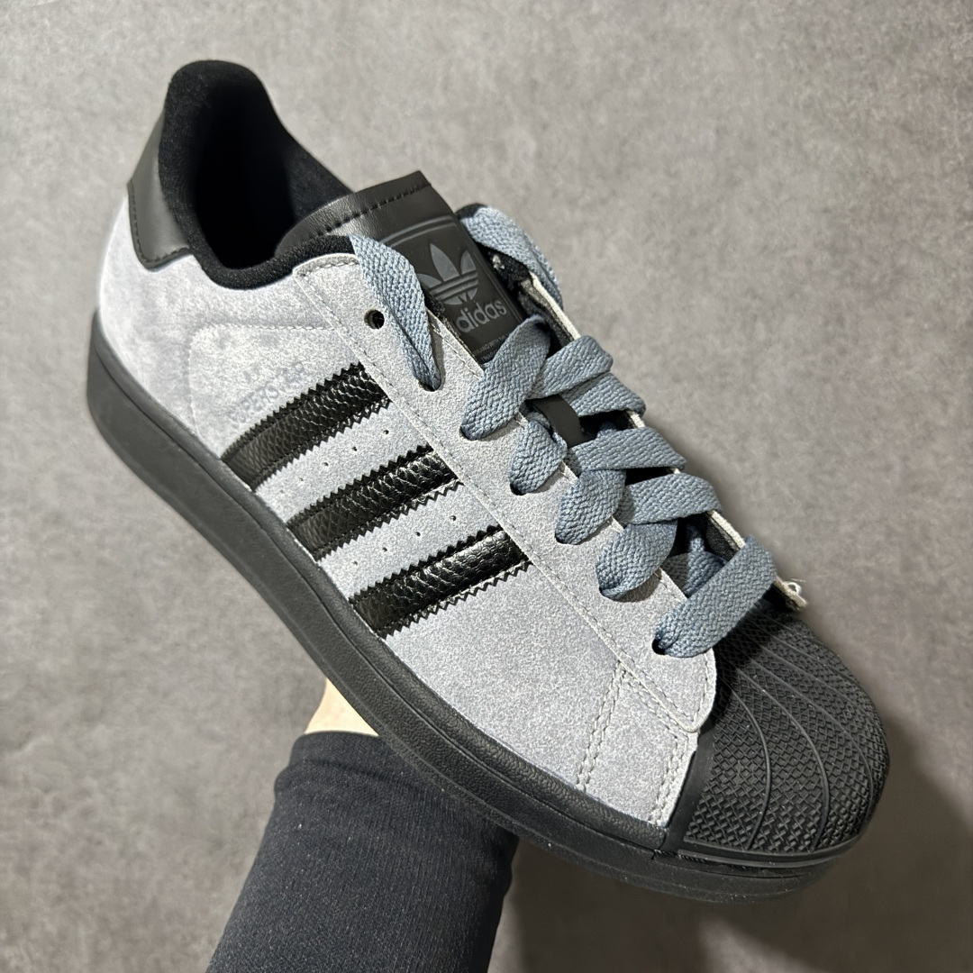 图片[3]-【GX纯原】adidas originals SUPERSTAR 2 贝壳头 货号：JH7697 渠道正品订单 诠释市场最高工艺水平 贝壳头经典小白板鞋 专柜上架同步配色 全鞋进口头层皮料打造。区别市面普通真标版本，进出专柜无压力 尺码：35 36 36.5 37.5 38 38.5 39 4040.5 41 42 42.5 43 44 44.5 45-选品中心
