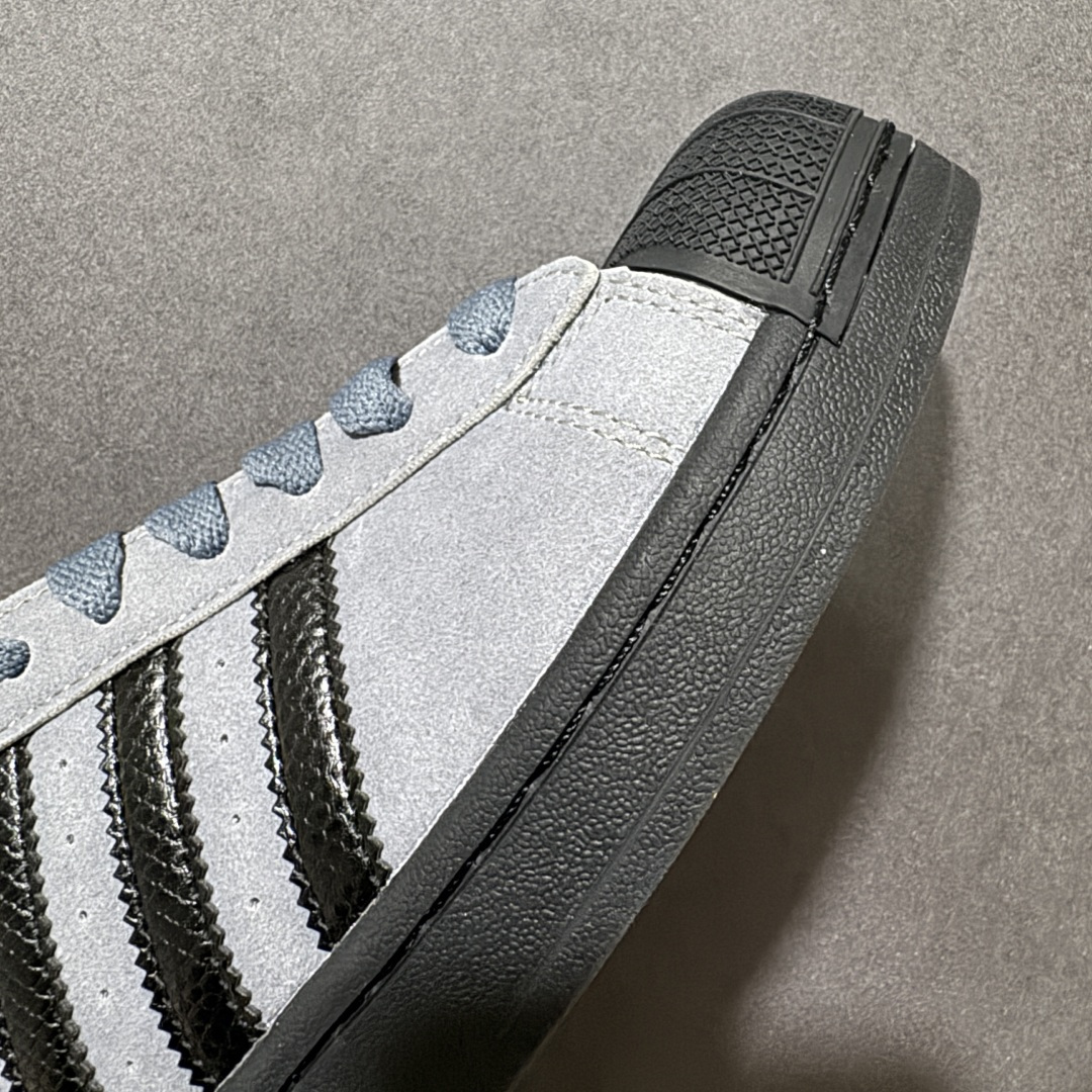 图片[5]-【GX纯原】adidas originals SUPERSTAR 2 贝壳头 货号：JH7697 渠道正品订单 诠释市场最高工艺水平 贝壳头经典小白板鞋 专柜上架同步配色 全鞋进口头层皮料打造。区别市面普通真标版本，进出专柜无压力 尺码：35 36 36.5 37.5 38 38.5 39 4040.5 41 42 42.5 43 44 44.5 45-选品中心