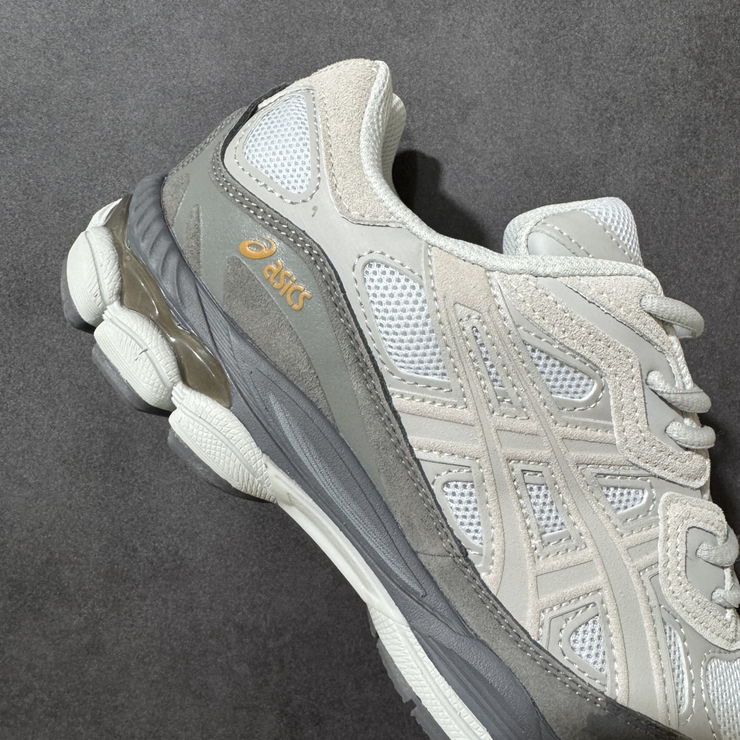 图片[6]-【公司级】Asics Gel-NYC 亚瑟士运动休闲透气专业跑鞋 1203A383-026  鞋面采用反绒皮与网布拼接 透气舒适兼具休闲时尚 结合简明的配色 展现品牌的传承及引领复古流行的主题 虎爪造型的LOGO  #鞋身稳定包裹系统 支撑鞋身 经典宽大鞋型配备防偏移设计提升包裹性 穿着舒适鞋面透气孔设计 提供透气性  尺码：36 37 37.5 38 39 39.5 40 40.5 41.5 42 42.5 43.5 44 45 46-选品中心